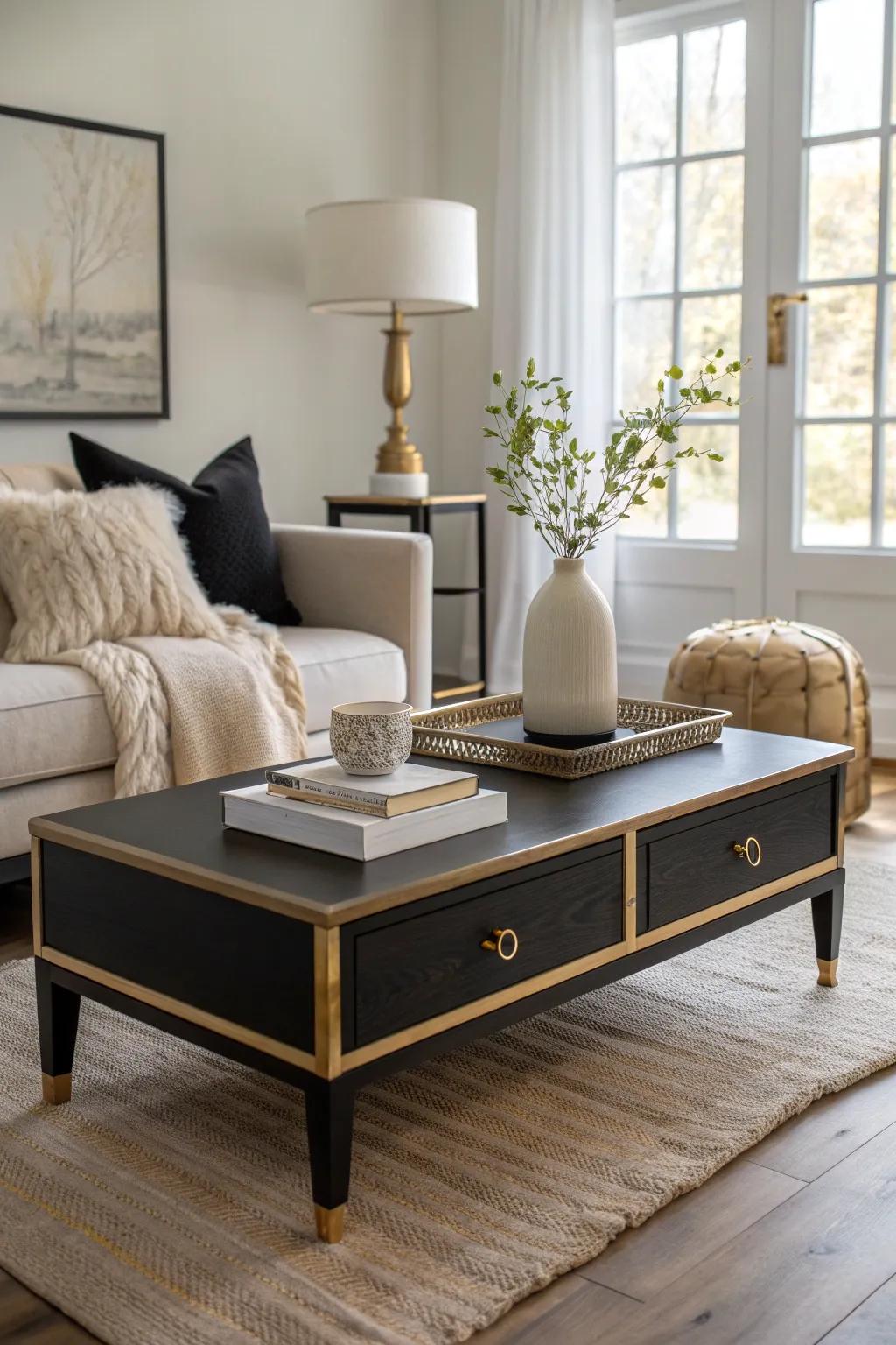 Wooden elements bring warmth and harmony to a glamorous space. #WoodDecor #WarmInteriors