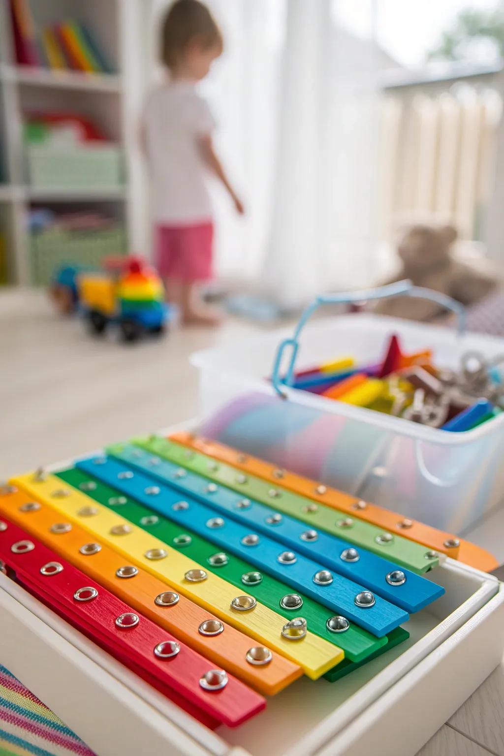 Magnetic magic for organizing small items with style and ease.