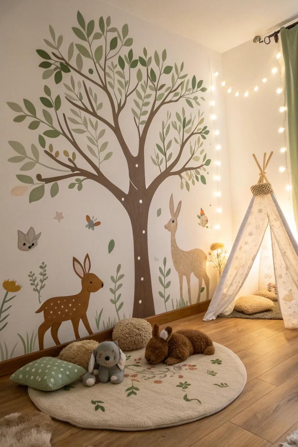 Woodland themes bring the tranquility of nature into your baby's nursery.
