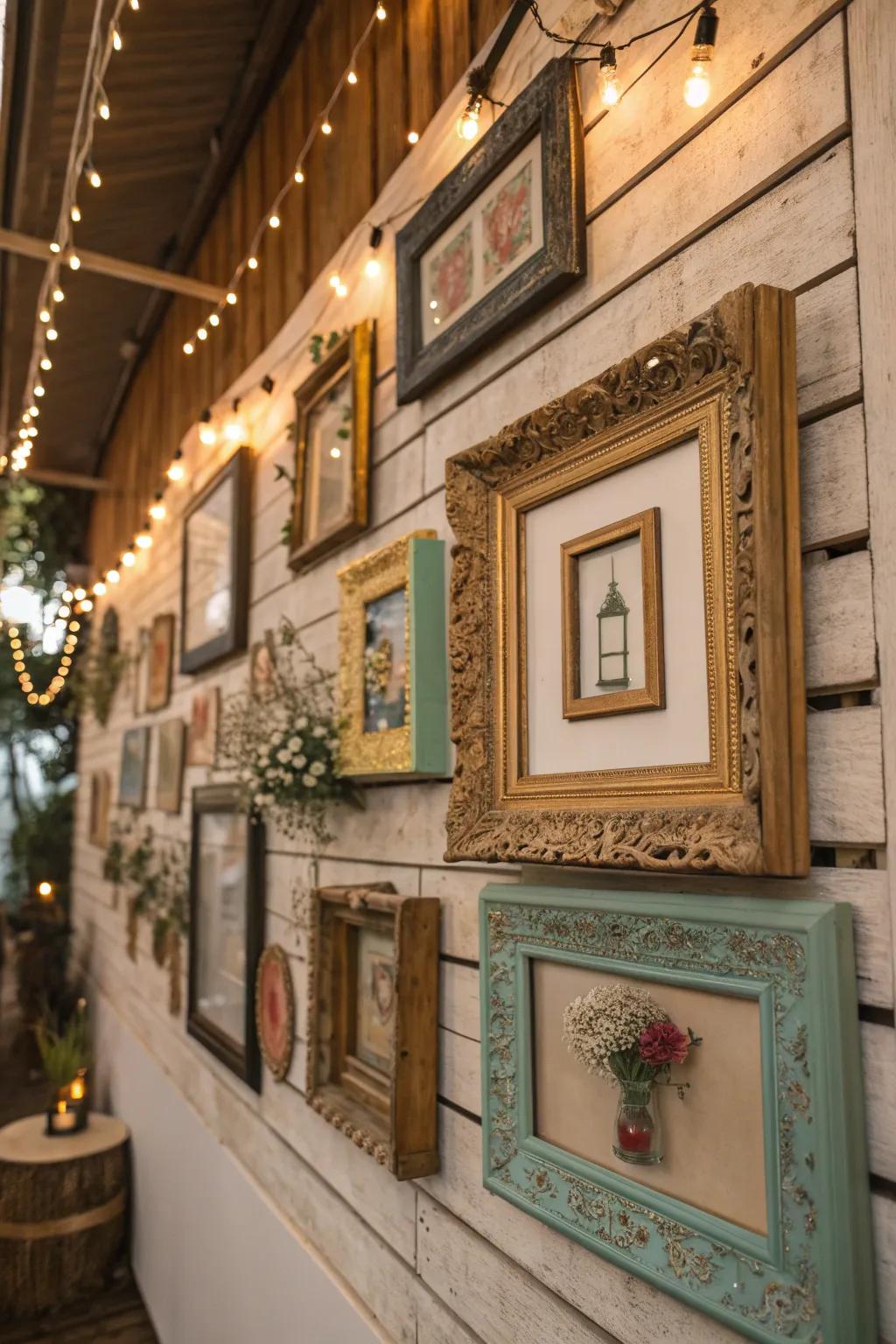 Add a touch of nostalgia to your space with vintage frames that bring history and charm to your decor.