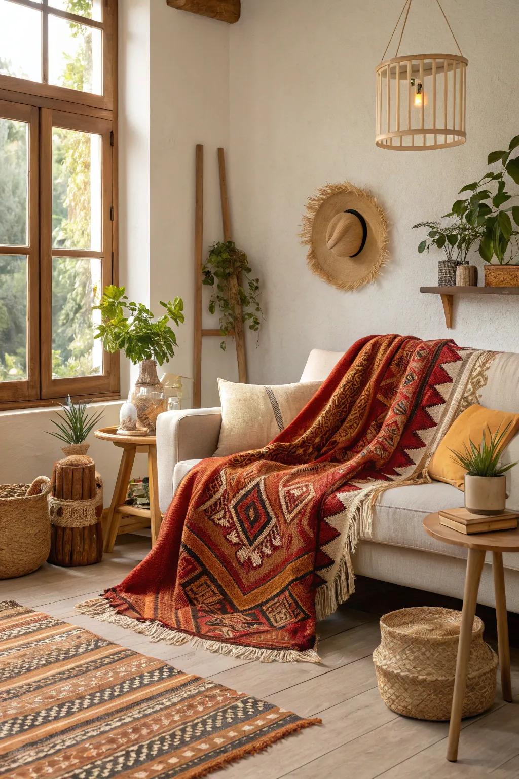 Add warmth and texture to your space with woven textiles that tell a cultural story.