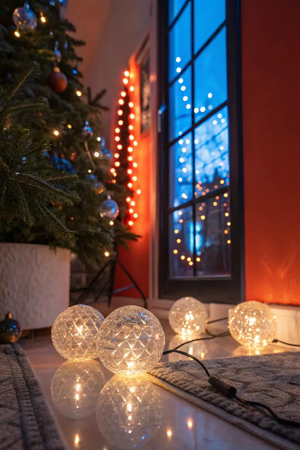 Infuse your space with elegance using crystal string lights.