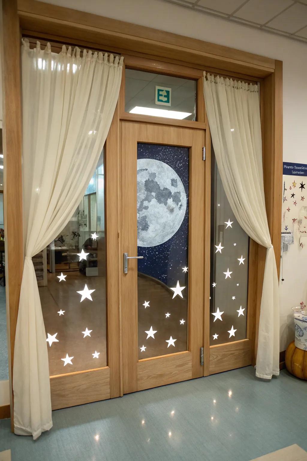 Dream under the stars with this enchanting door!