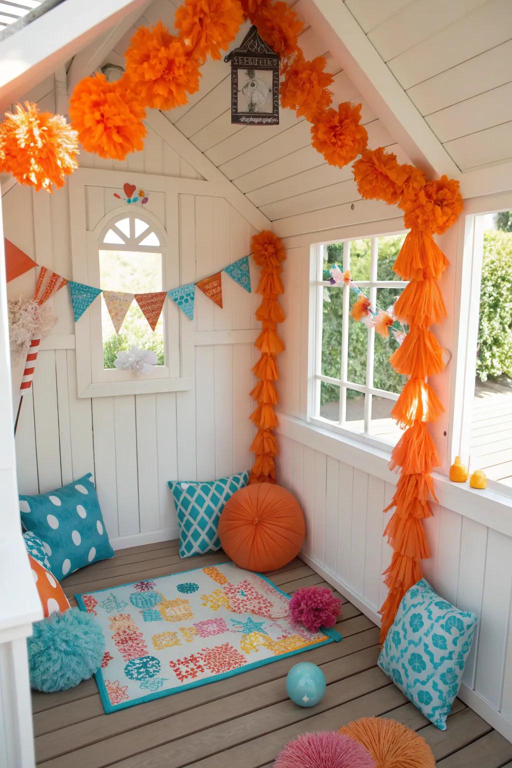 Keep the playhouse fresh with seasonal decor that celebrates every time of year.