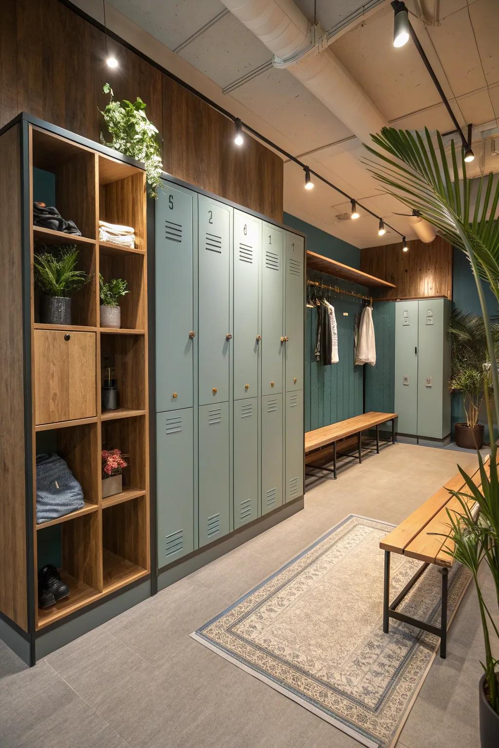 Explore modern and flexible locker designs for a contemporary touch.