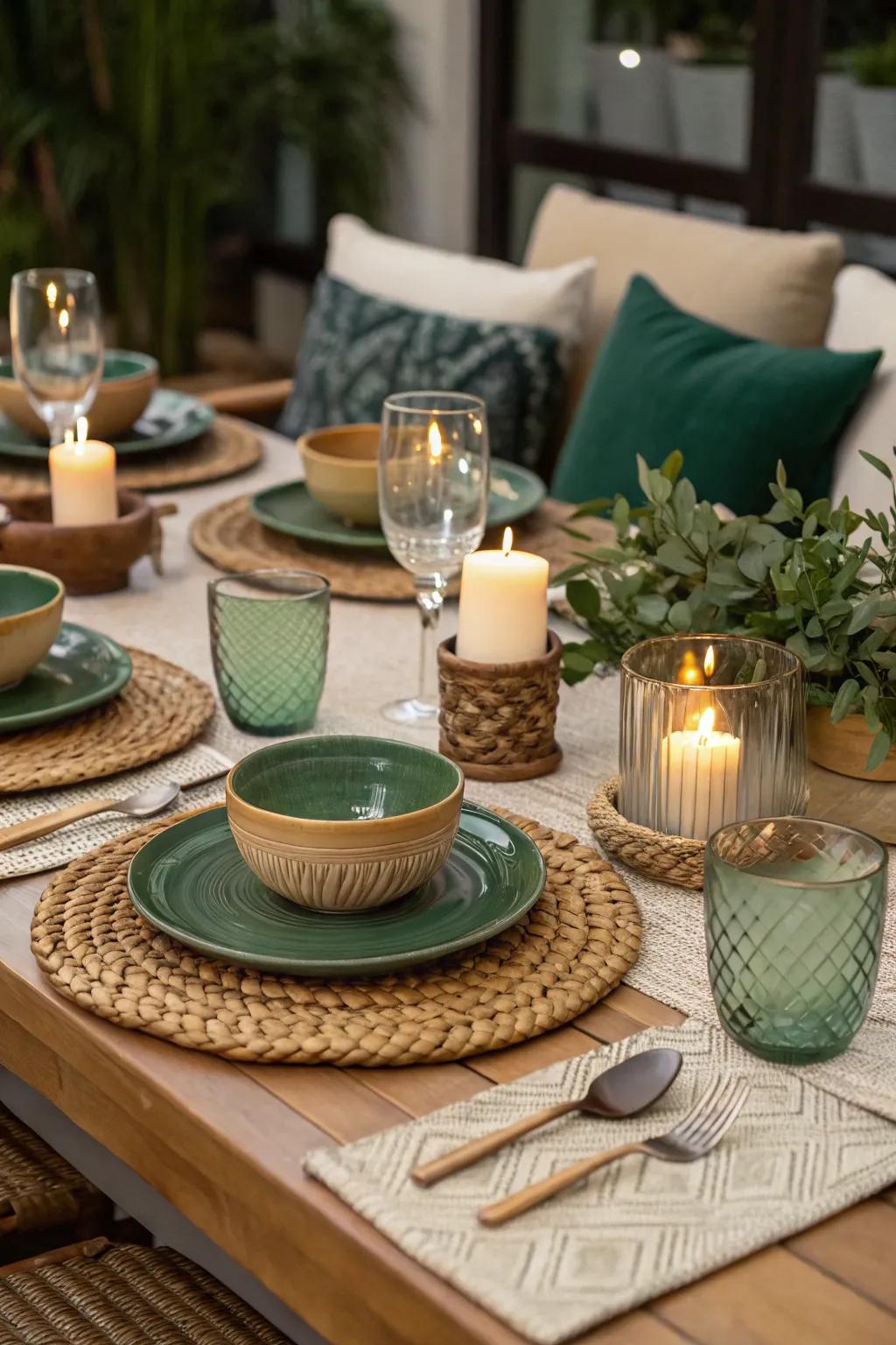 Themed table settings create a cohesive and impressive party look.