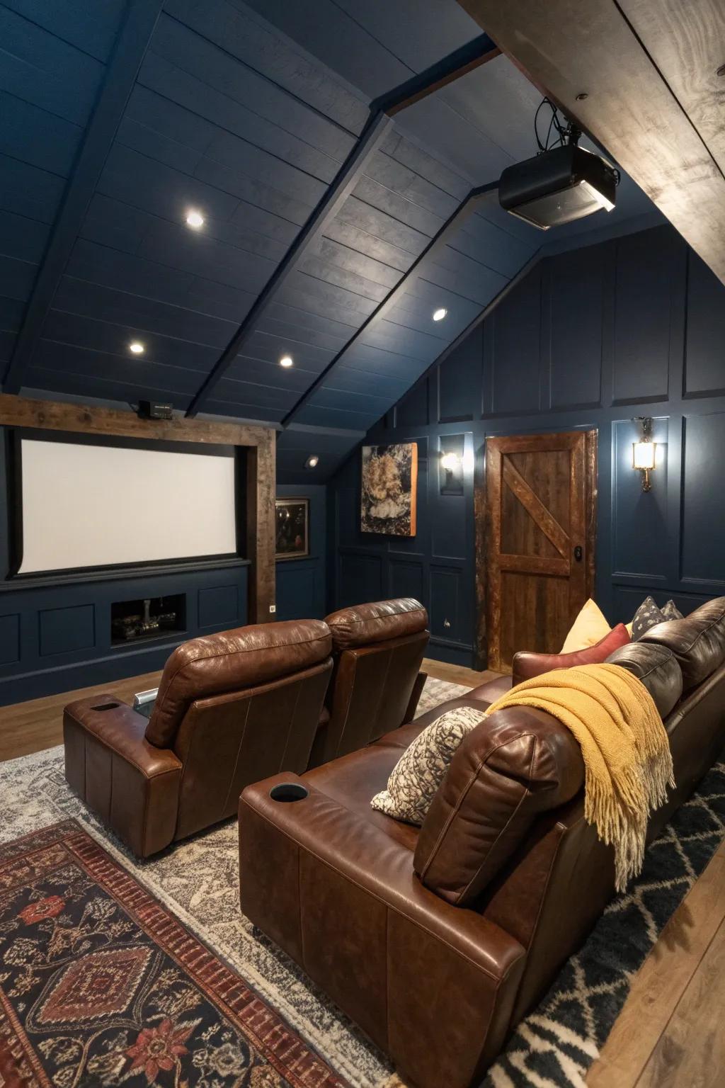 Enjoy blockbuster nights in your loft home theater, where every seat is the best seat.