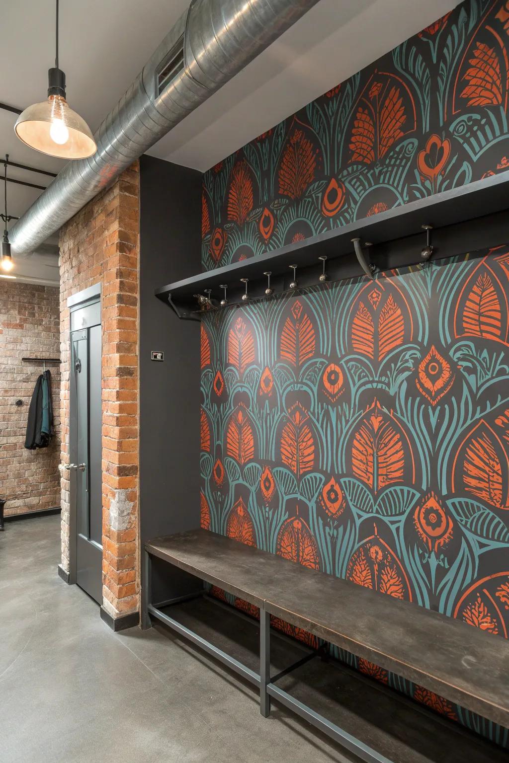 Achieve an edgy, urban vibe with industrial chic wallpaper that stands out.