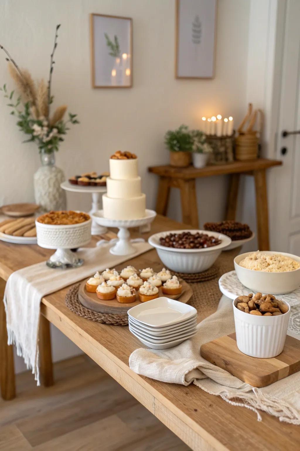 Sweeten the party with a DIY dessert bar that caters to every taste.