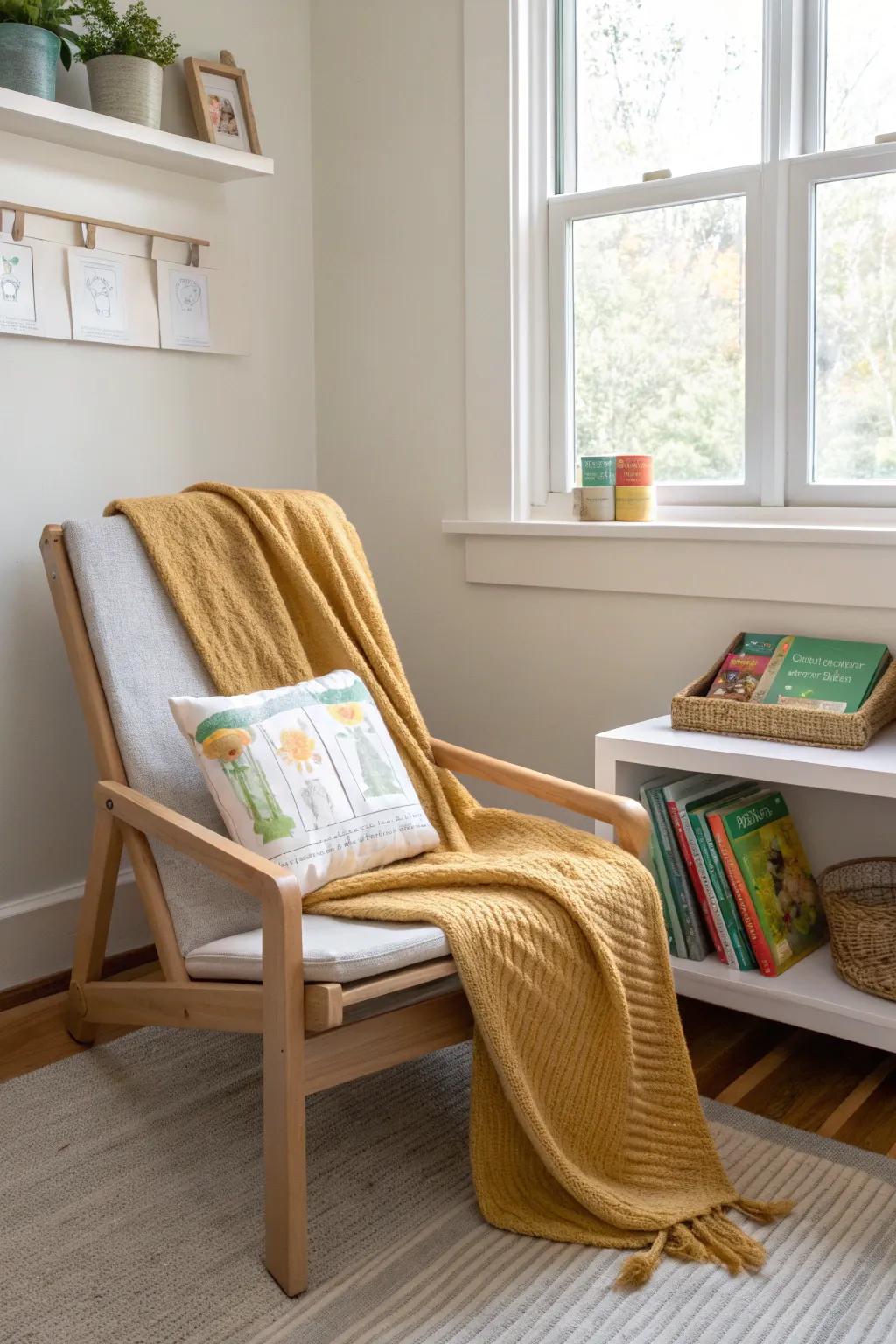 Enhance comfort with sensory elements in your reading corner. 🧸✨ #SensoryDesign #ReadingSpace