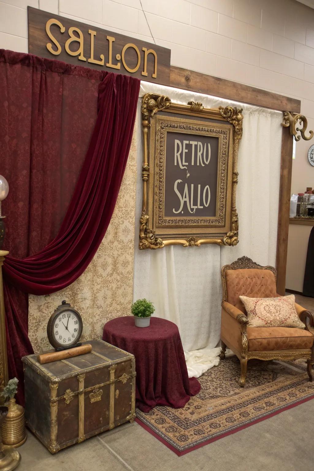 Add a touch of nostalgia to your salon with vintage elements that evoke timeless charm. #VintageStyle #TimelessDecor