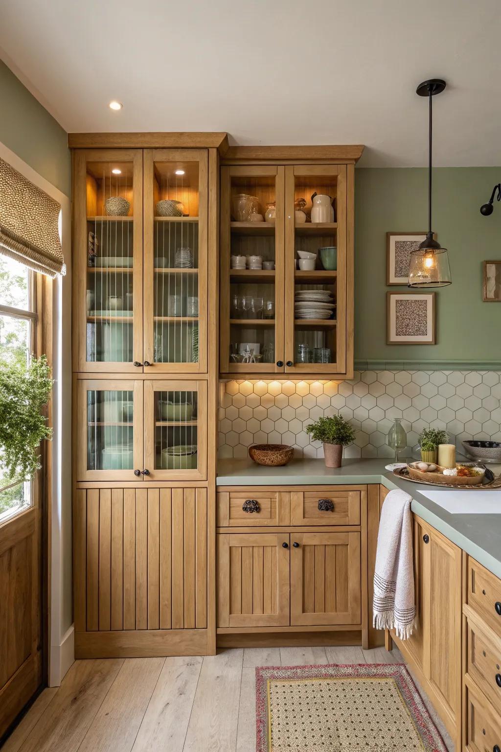 Maximize your space with vertical storage solutions that keep your kitchen organized.