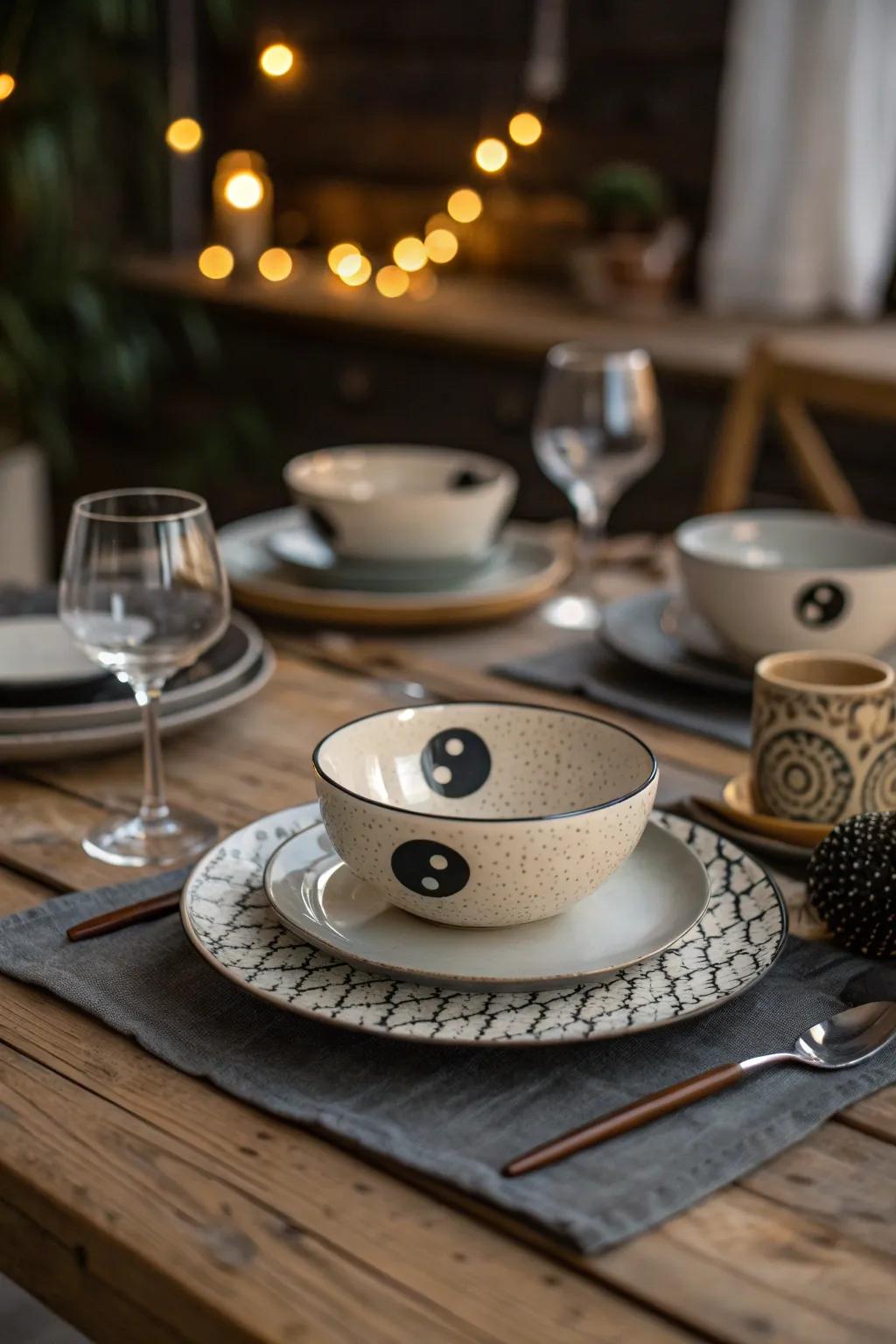Elevate your dining experience with yin yang tableware that blends style with function.