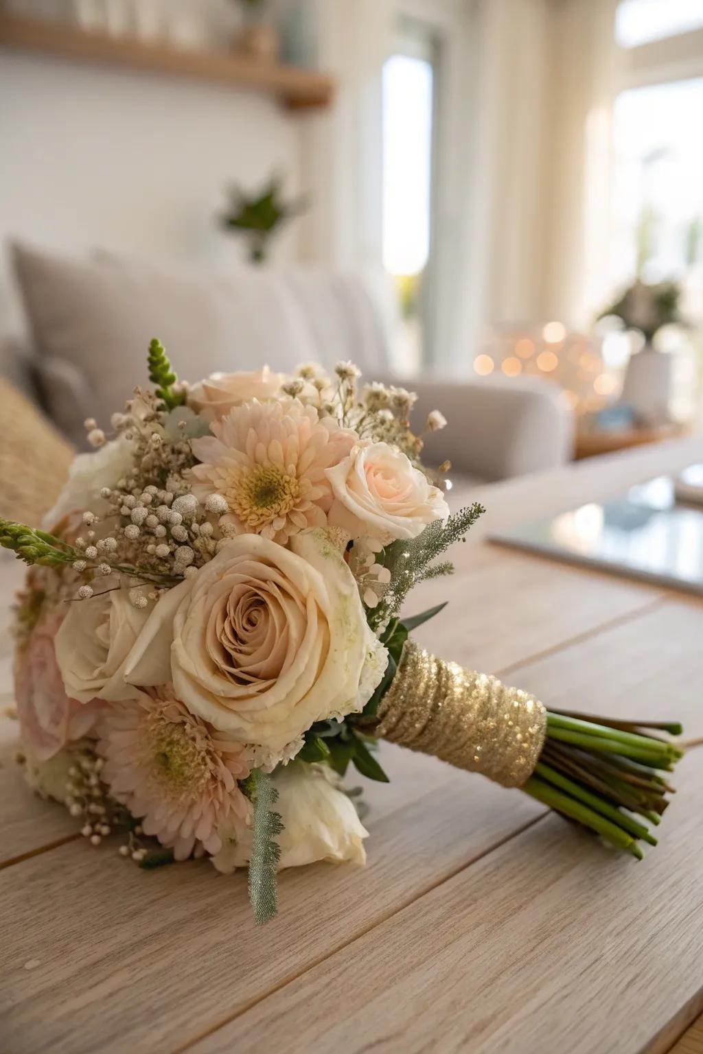 Sparkle and shine with a glittery bouquet that captures the spotlight.