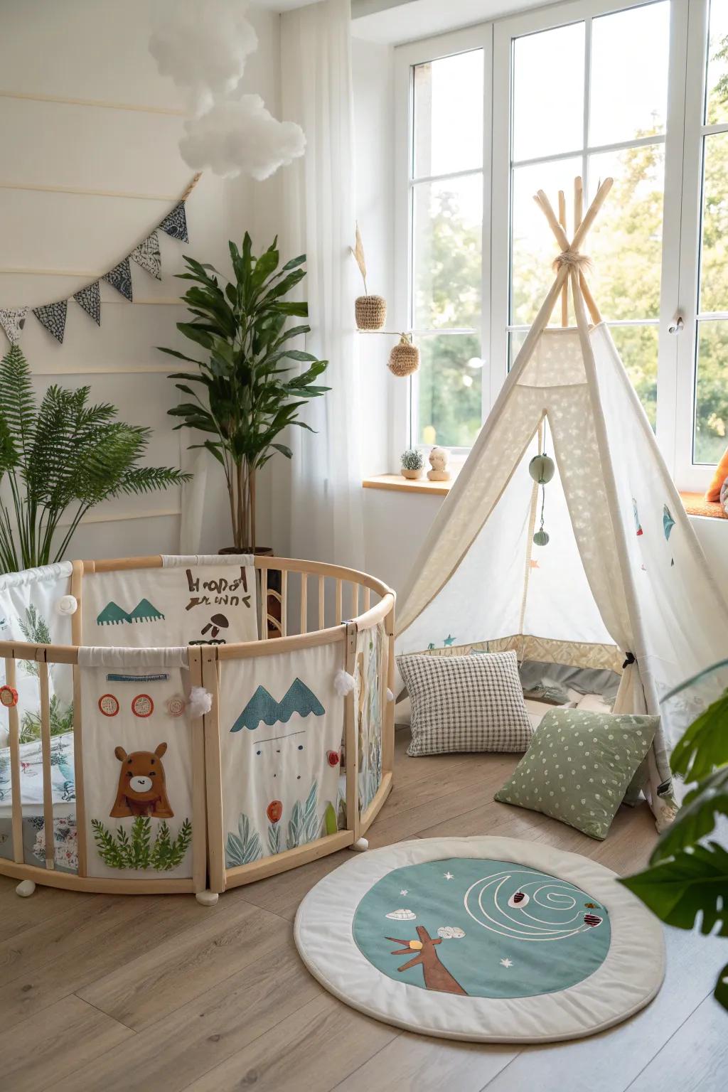 Transform your baby's play area into a magical themed adventure! 🌊 #ImaginativePlay #ThemedSpaces