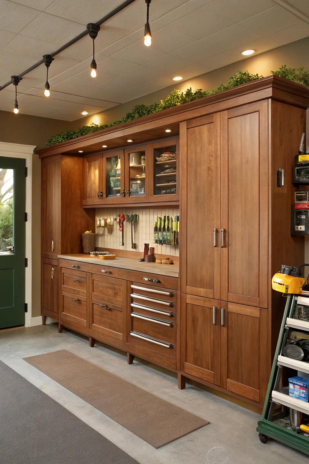 Tailor your storage with custom cabinetry that fits your lifestyle.