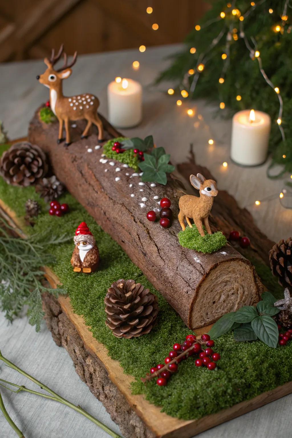 Invite woodland friends to your table with charming figurines that tell a seasonal story.