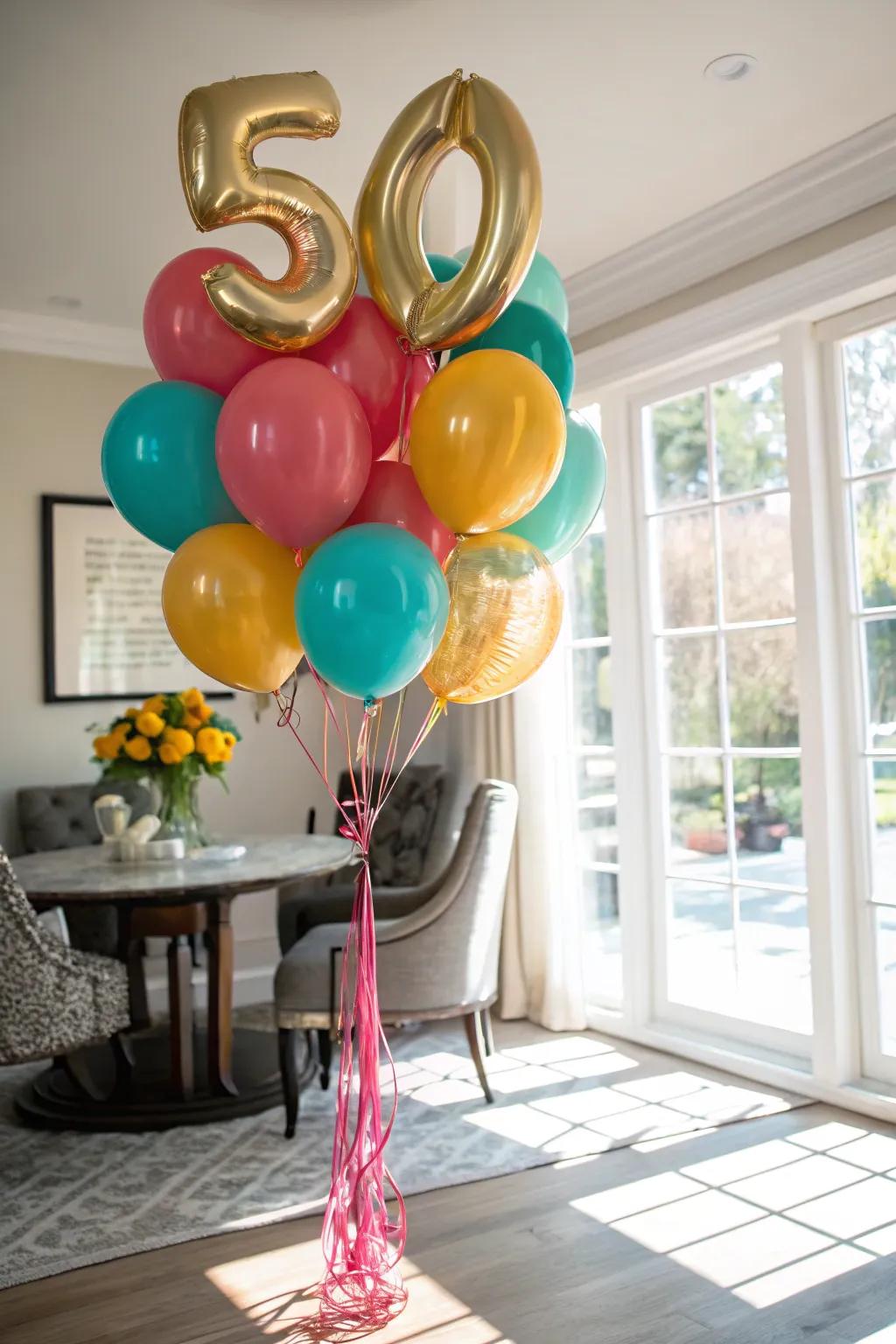 Add height and elegance with beautiful balloon bouquets that enhance your decor.