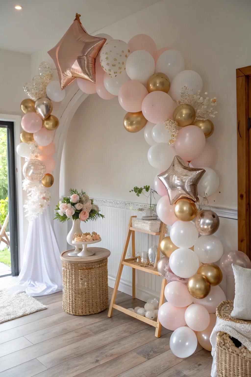 Foil shapes add a touch of sparkle and whimsy to your decor.