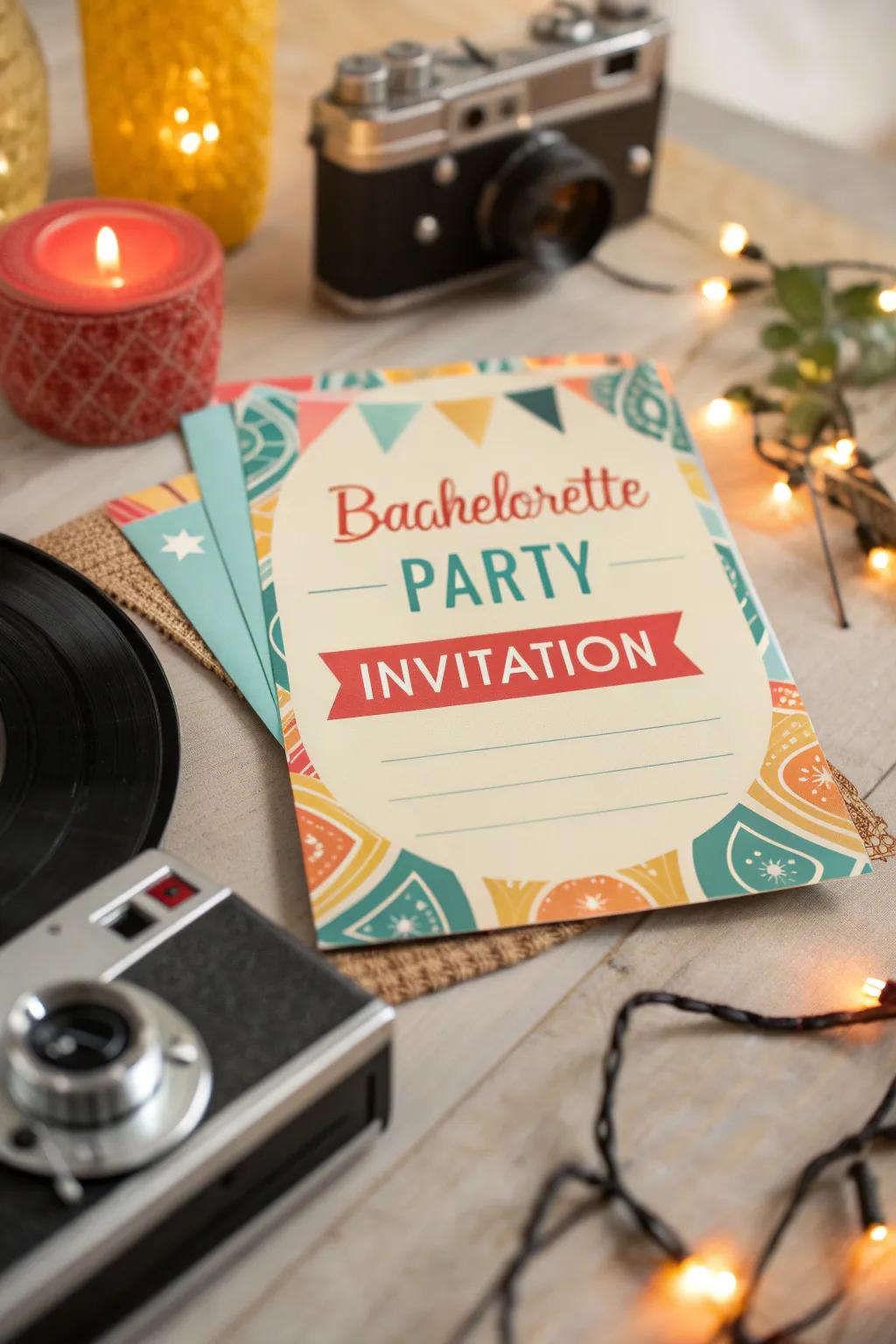 Vintage-inspired invitations bring a touch of timeless charm to your celebration.