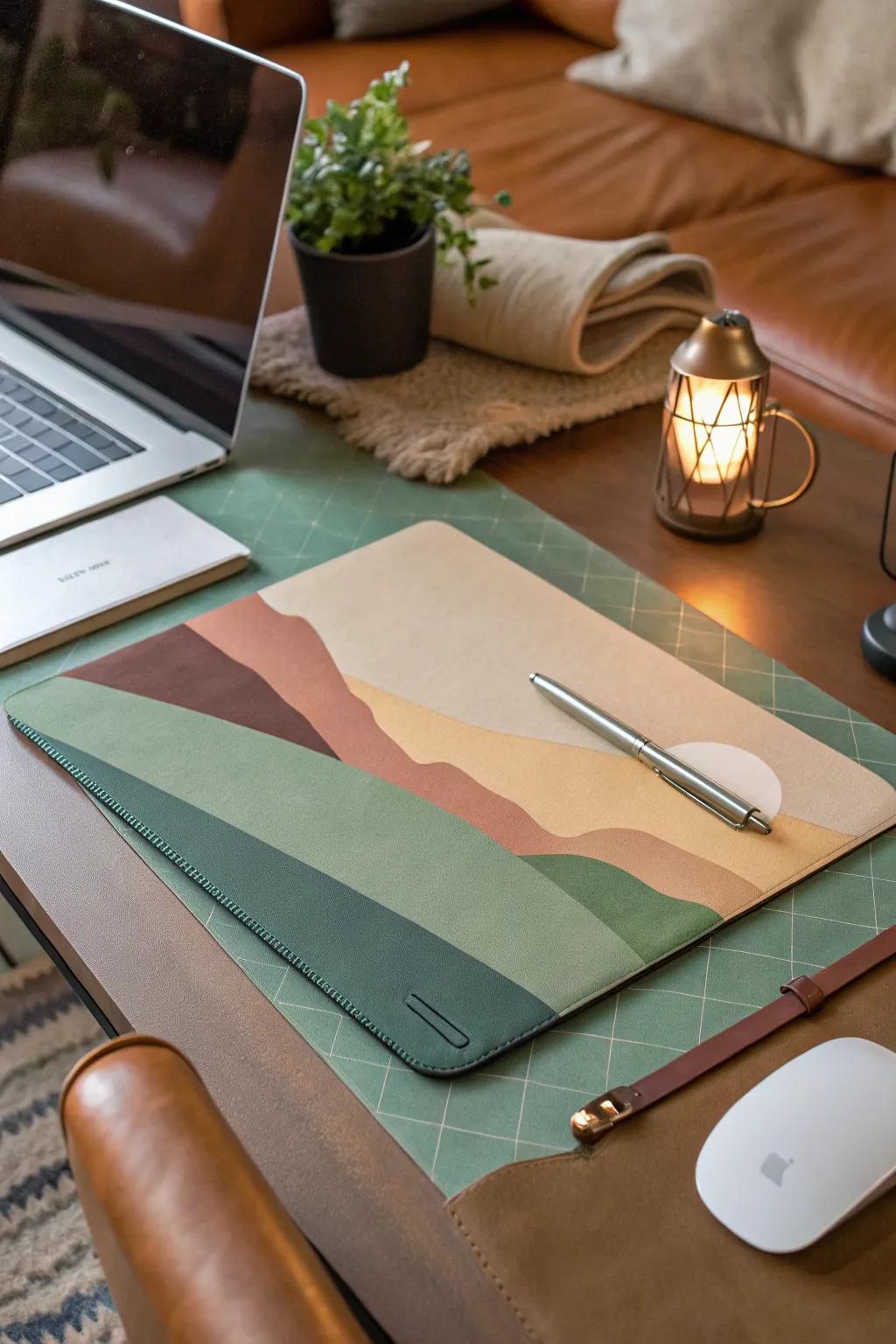 Enhance your workspace with a desk pad that combines aesthetics and practicality.