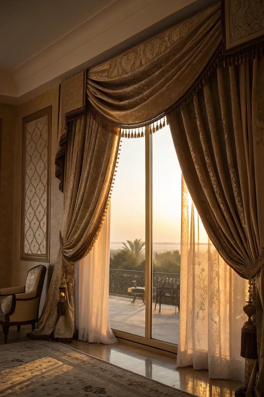 Finish off your window treatments with valances for a touch of elegance. #ValanceDecor #HomeStyle 🌼