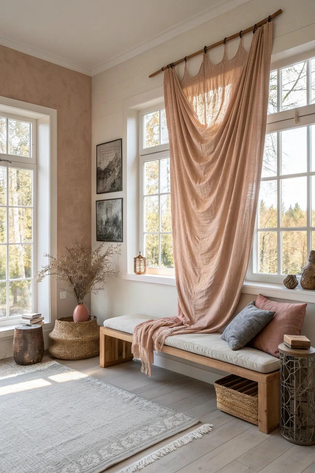 Keep your space fresh and dynamic with seasonal fabric art swaps.