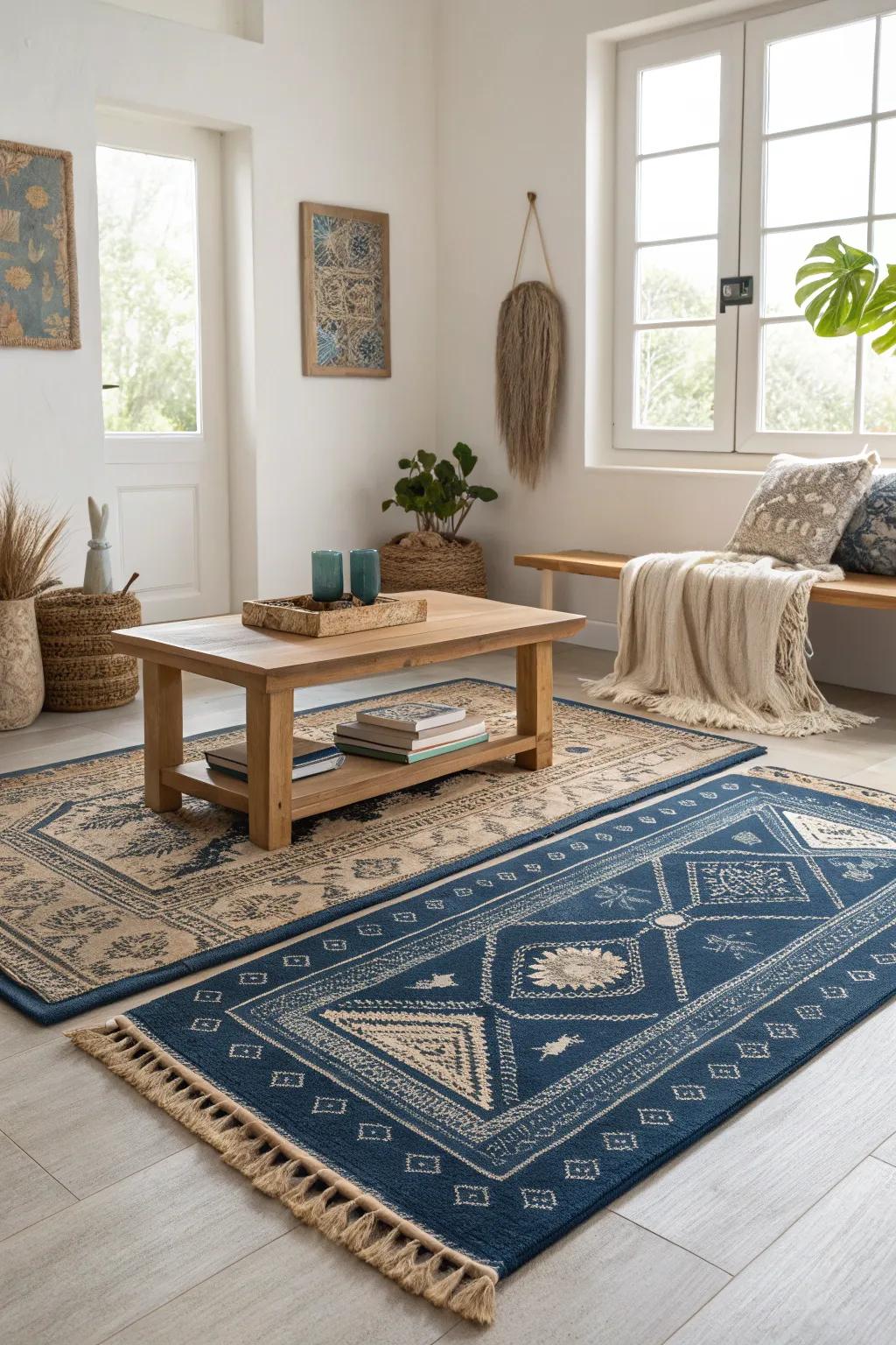 Pattern on pattern creates an artistic statement, perfect for those who love bold design choices.