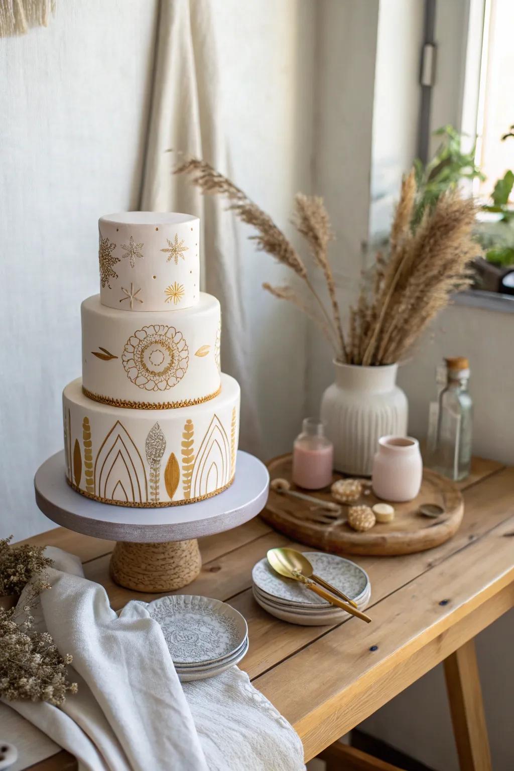 Diversity on a plate! Celebrate with a cultural fusion cake.