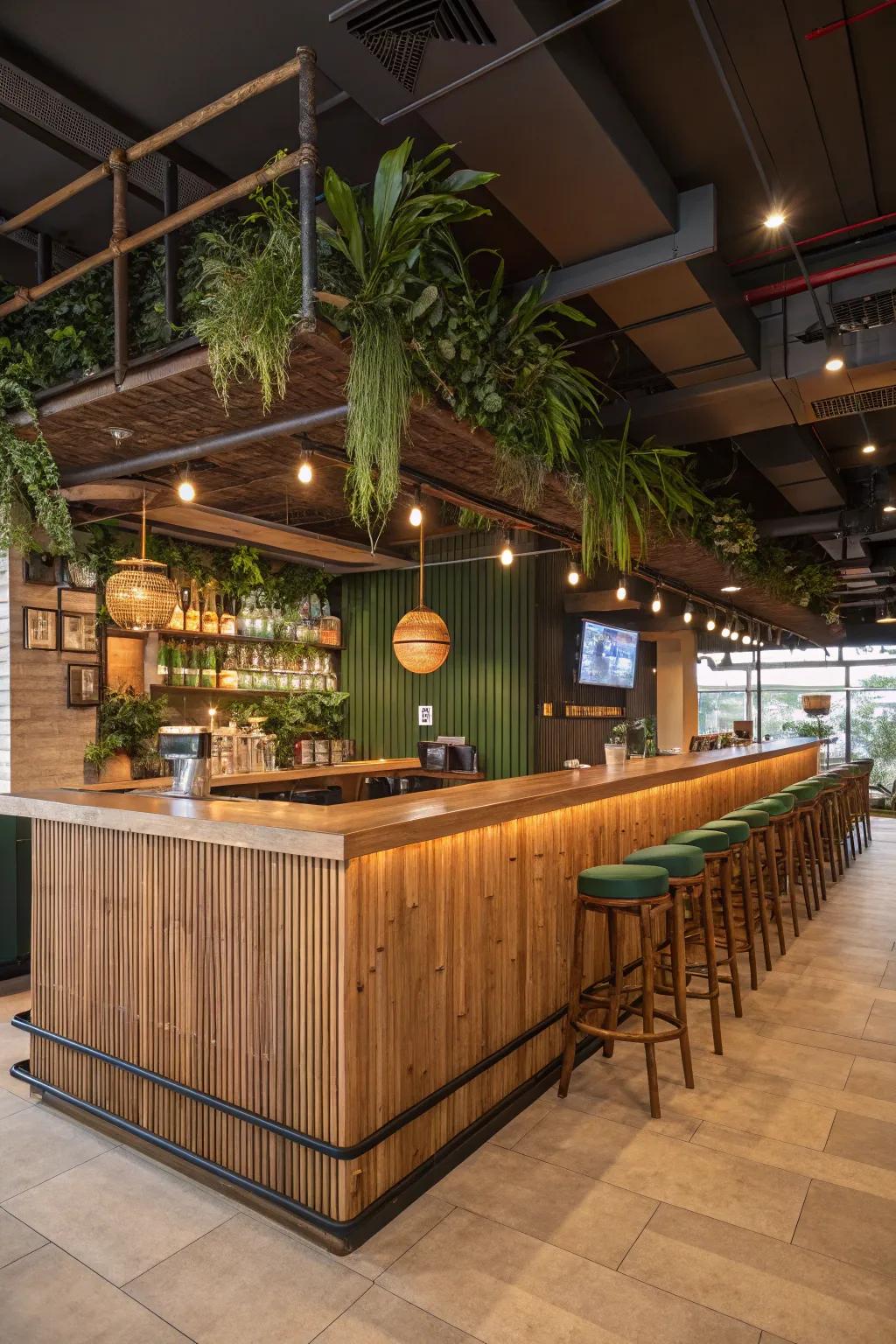 Create an eco-conscious space with sustainable materials, balancing style and comfort.