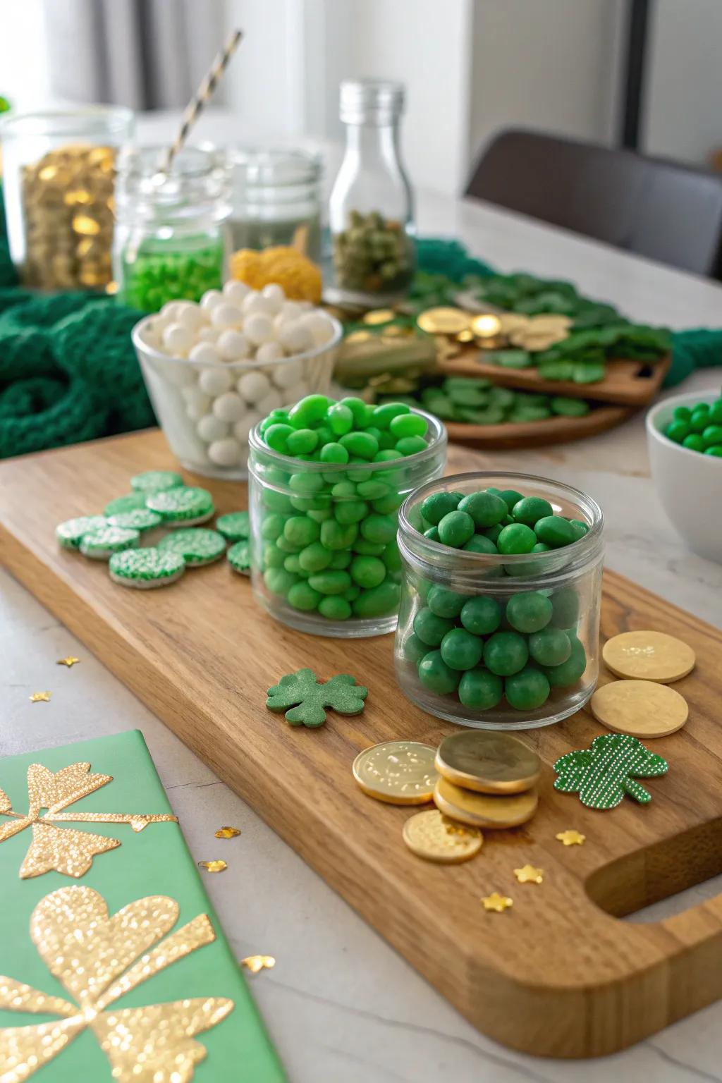 Indulge in a delightful candy charcuterie board that adds sweetness to your office celebration.