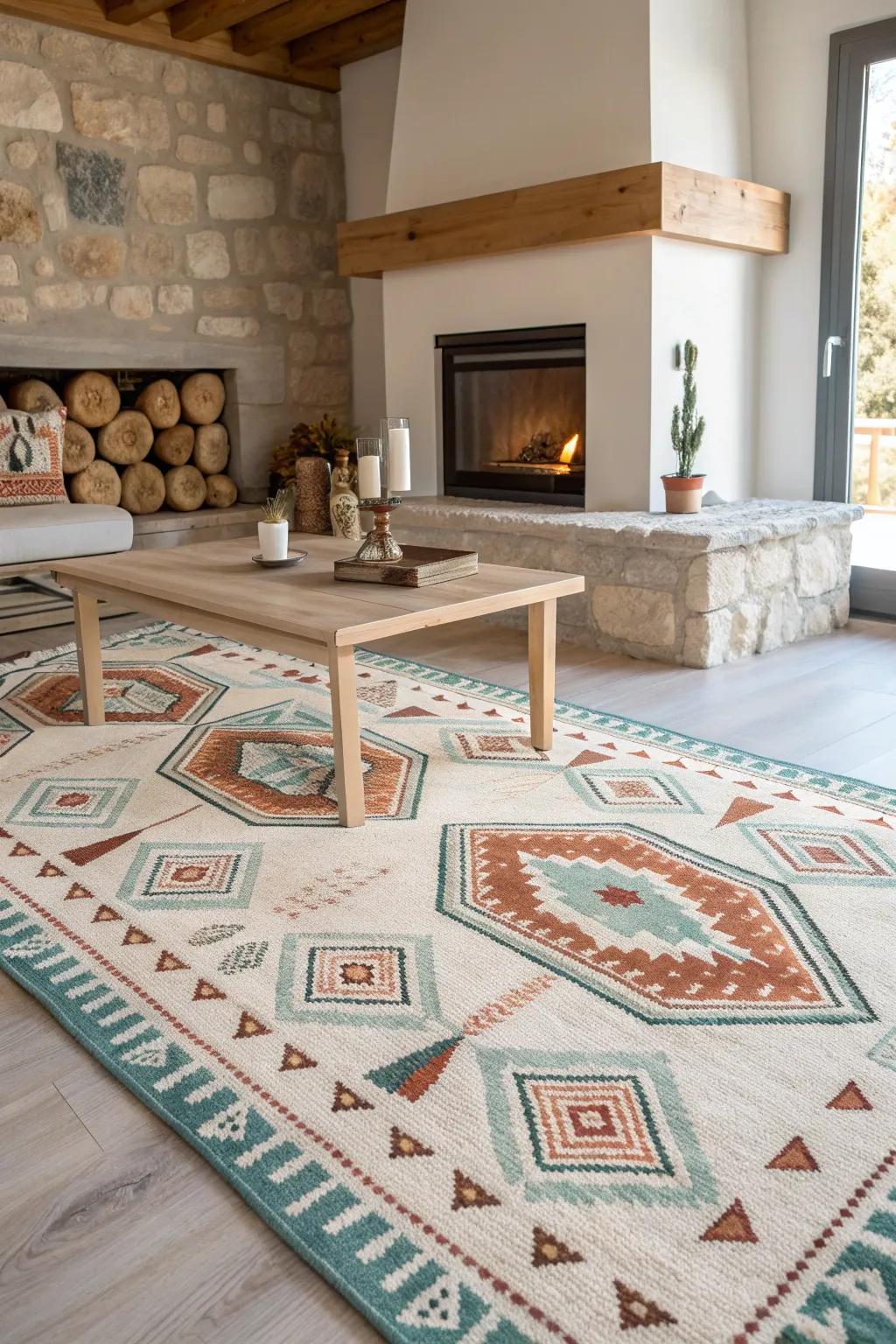 Embrace eclectic charm with mixed patterns that add vibrancy to your space.