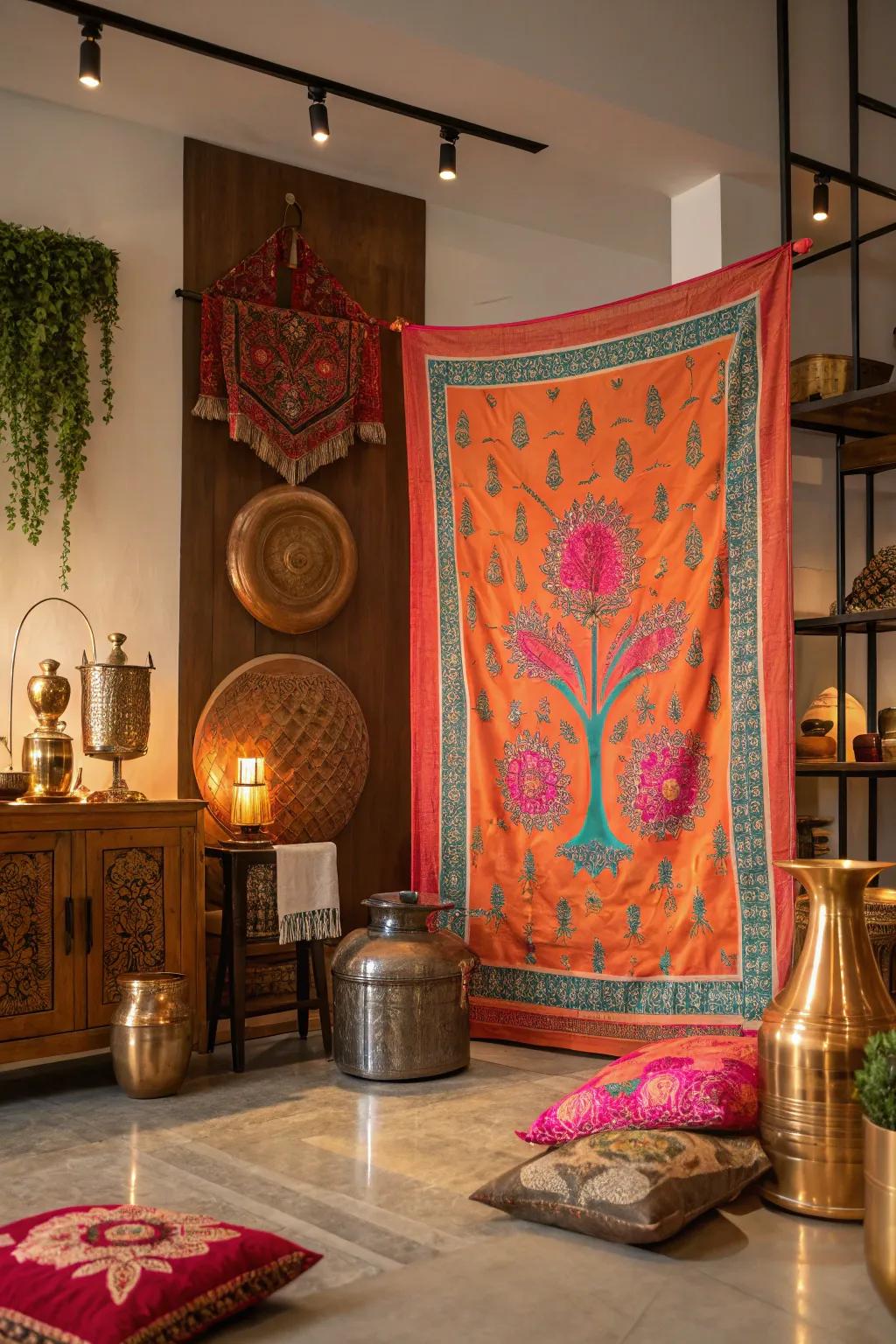 Celebrate diversity in your salon with a cultural backdrop that reflects global artistry 🌍🎨 #CulturalDecor #DiverseDesign