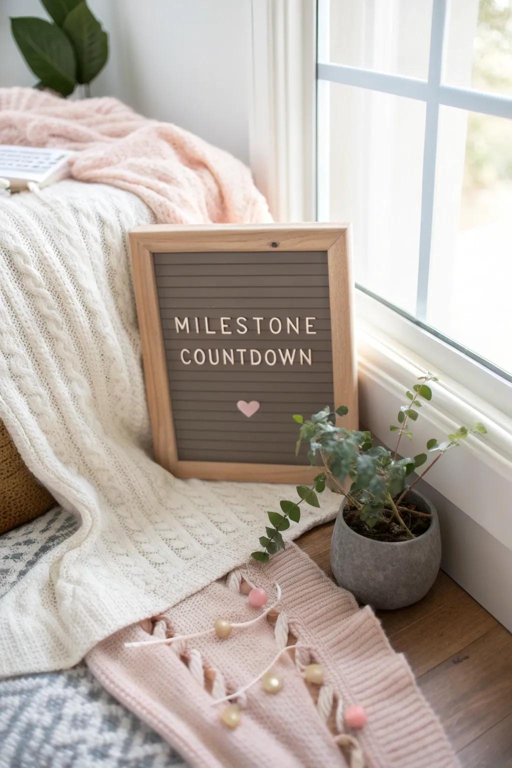 Count down to the next big moment with excitement and joy! ⏳ #MilestoneMemories #CountdownFun