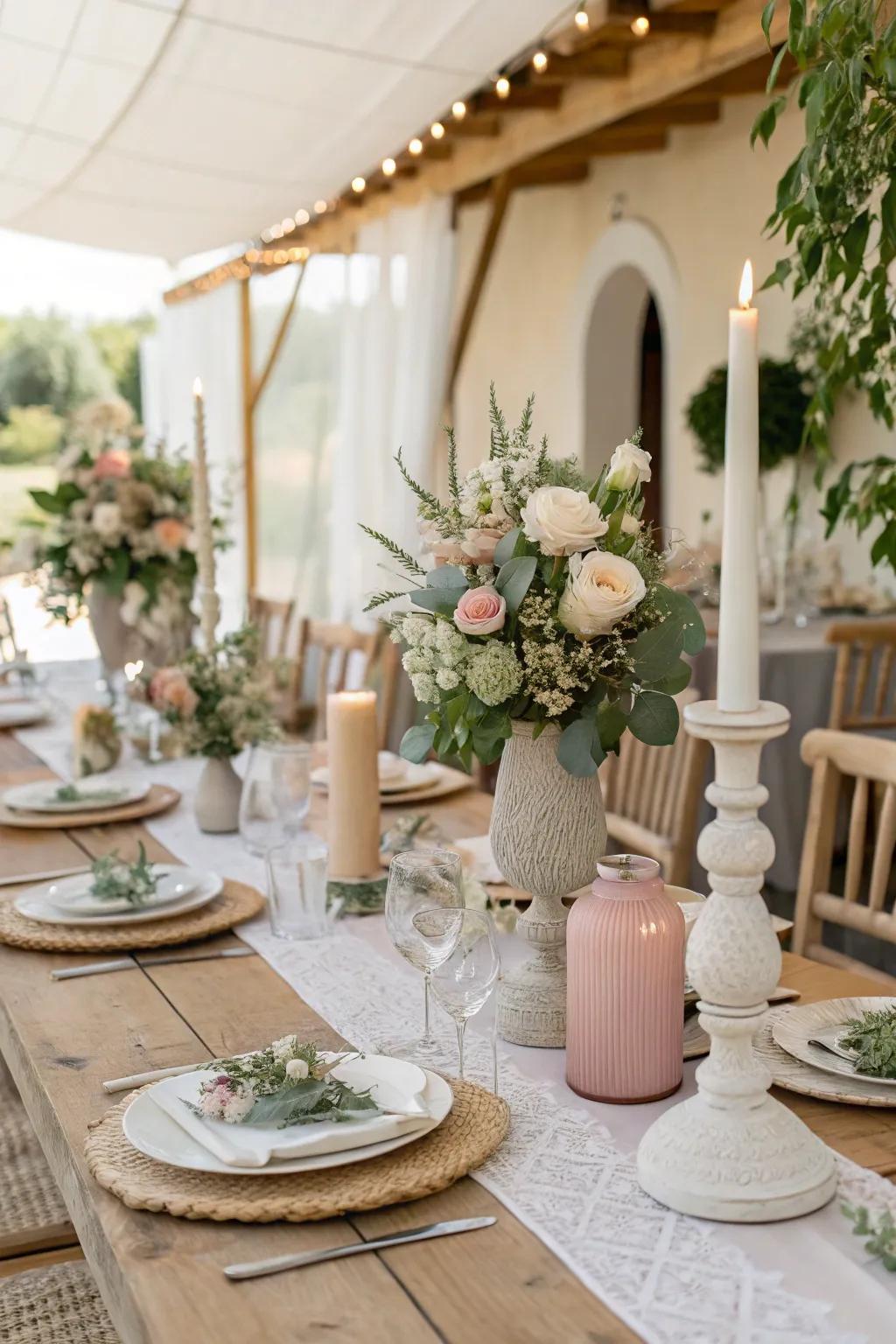 Personalize your wedding with borrowed decor that tells your story and adds charm.