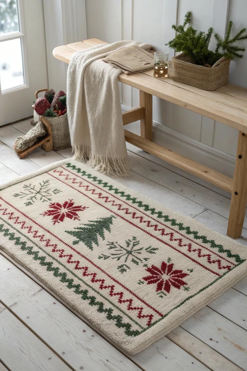Wrap your home in the warmth of Fair Isle patterns that bring a touch of tradition and comfort. 🧣❄️ #CozyChristmas