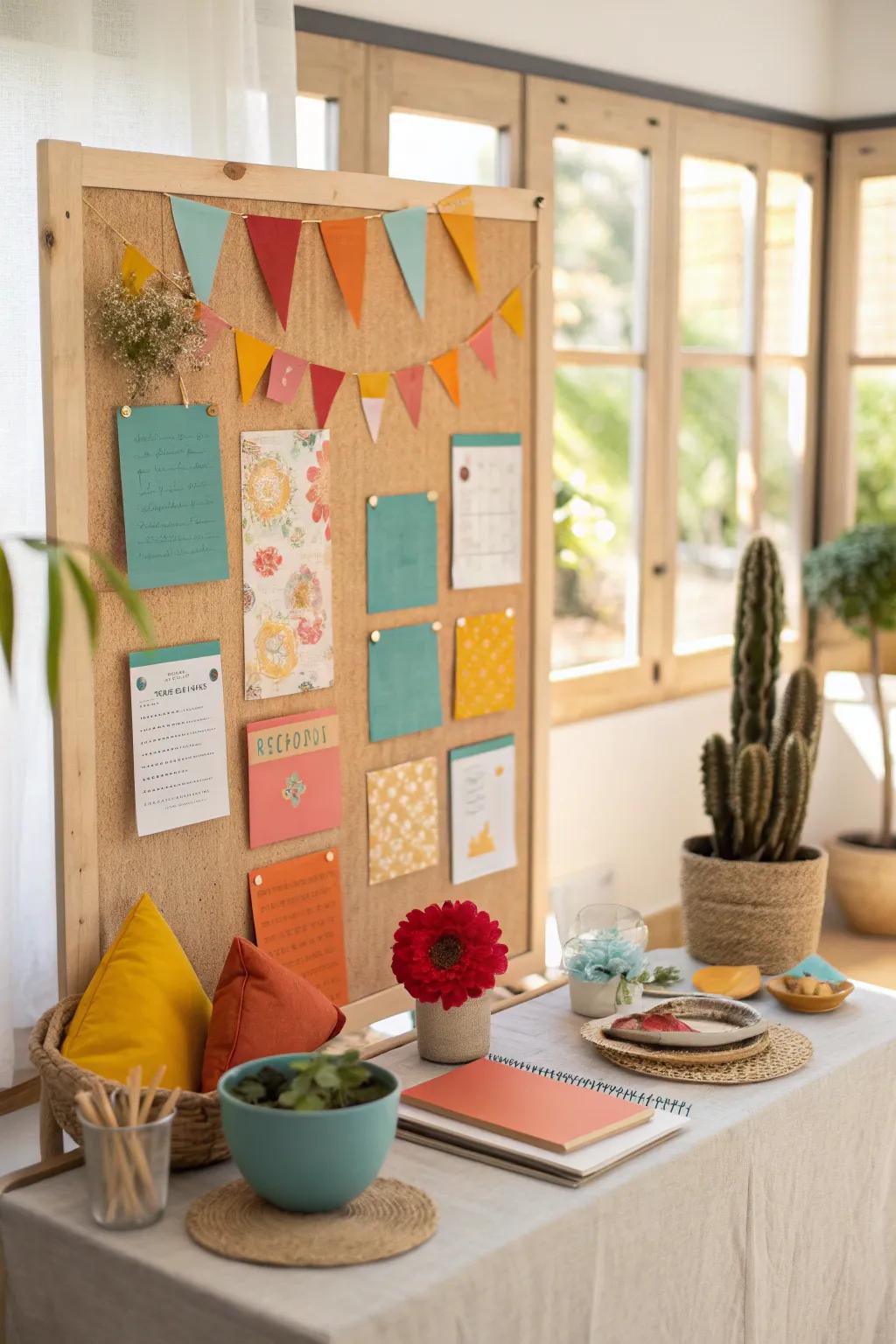 Celebrate the end of summer with a lively fiesta-themed board.