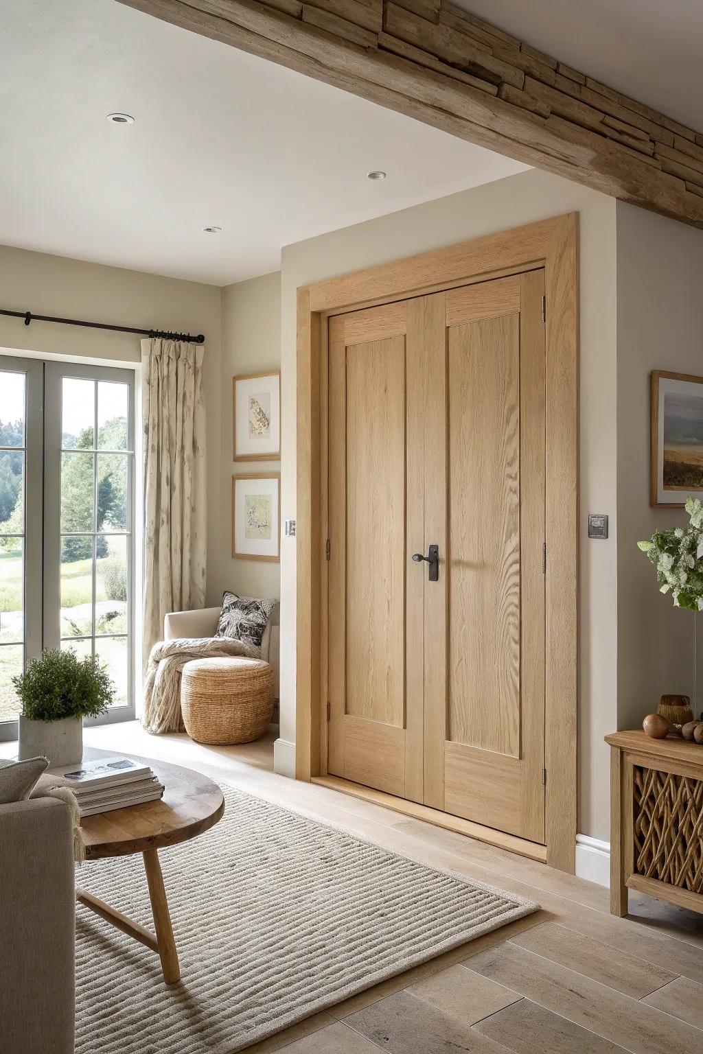 Make a grand statement with oversized doors that add drama and elegance to your space.