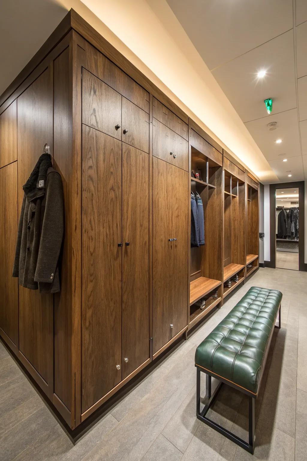 Define your locker room's layout with stylish and functional partitions.