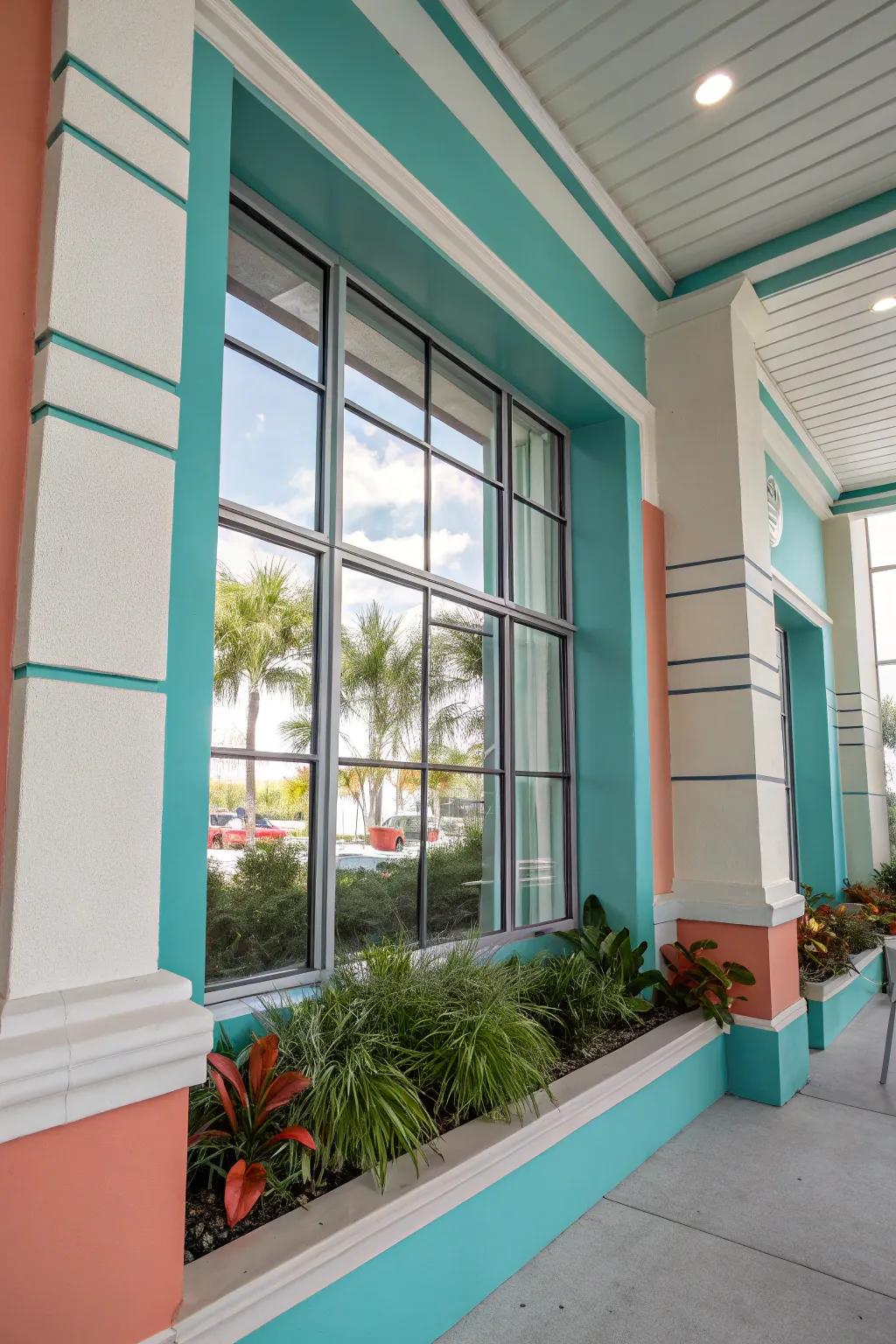 Horizontal trims create an illusion of width, making your home feel more open.