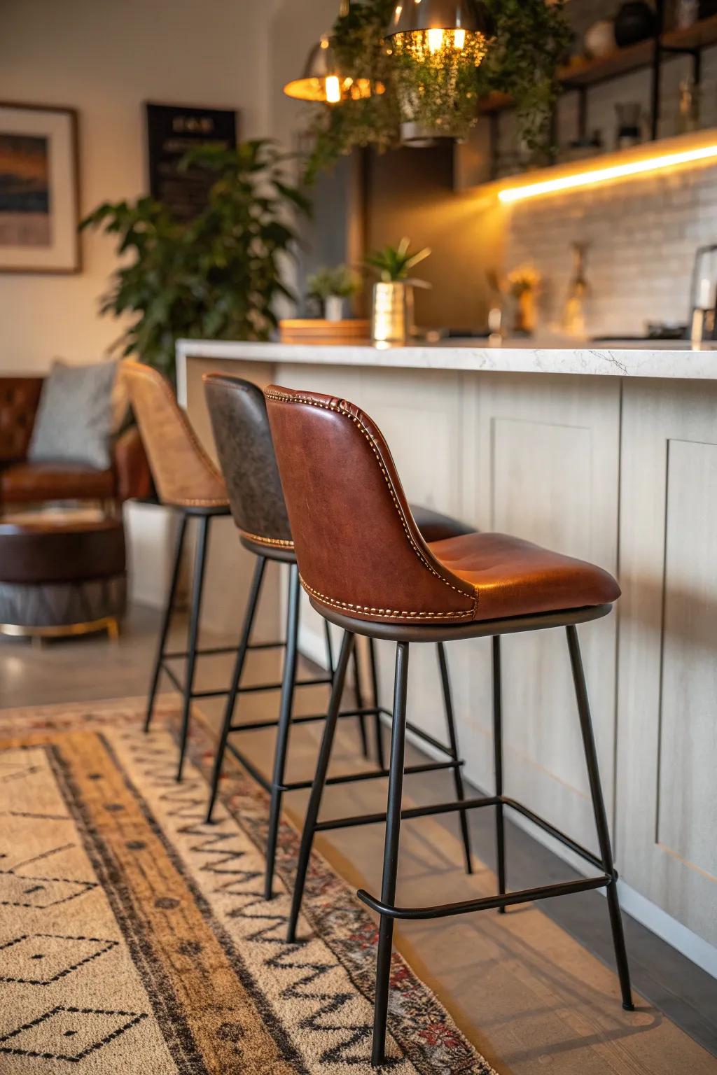 Wow your guests with a surprising mix of textures that add intrigue to your decor.