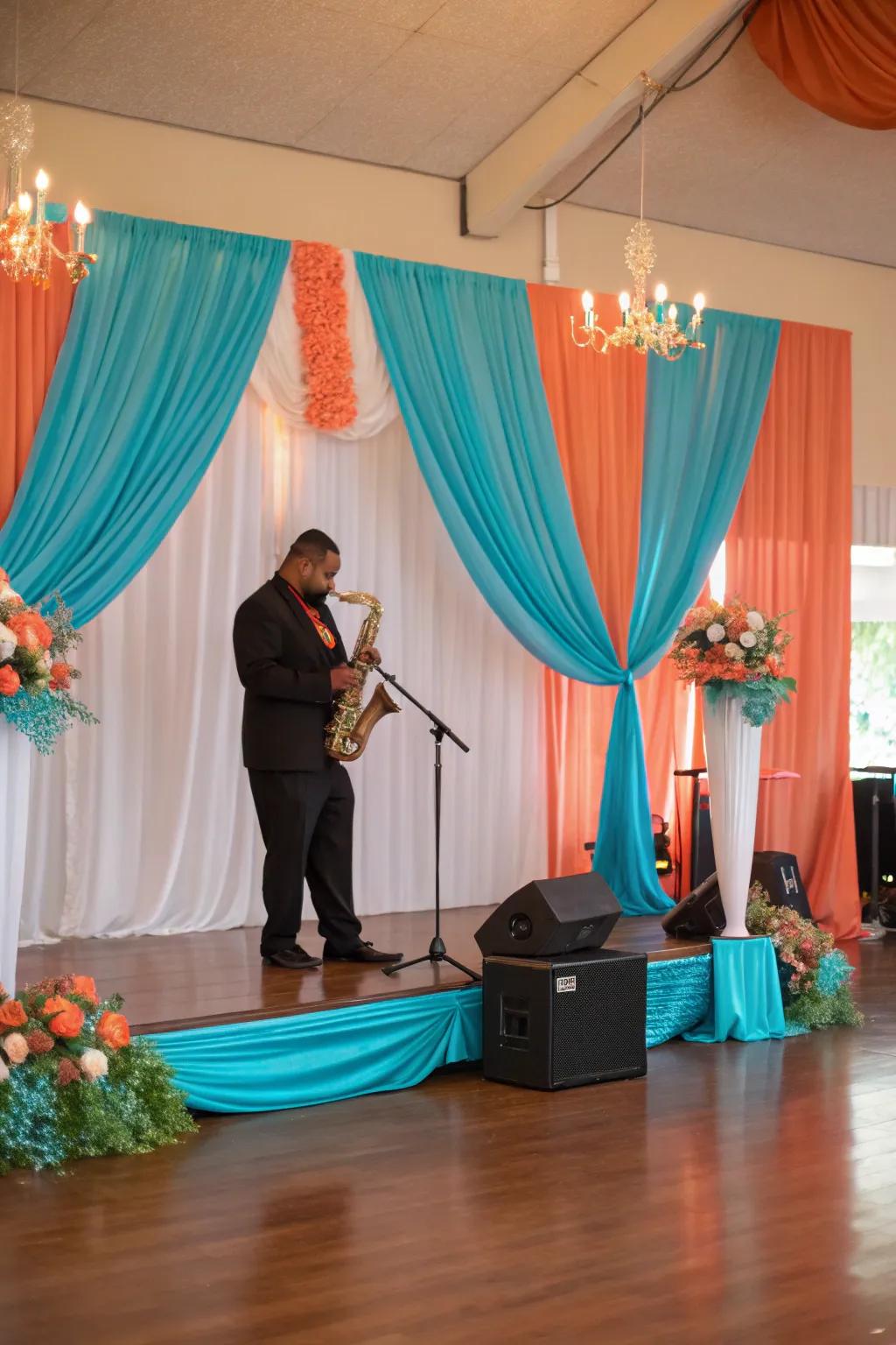 Live music brings soulful elegance to your wedding, setting the perfect mood. #LiveMusic #WeddingAmbiance