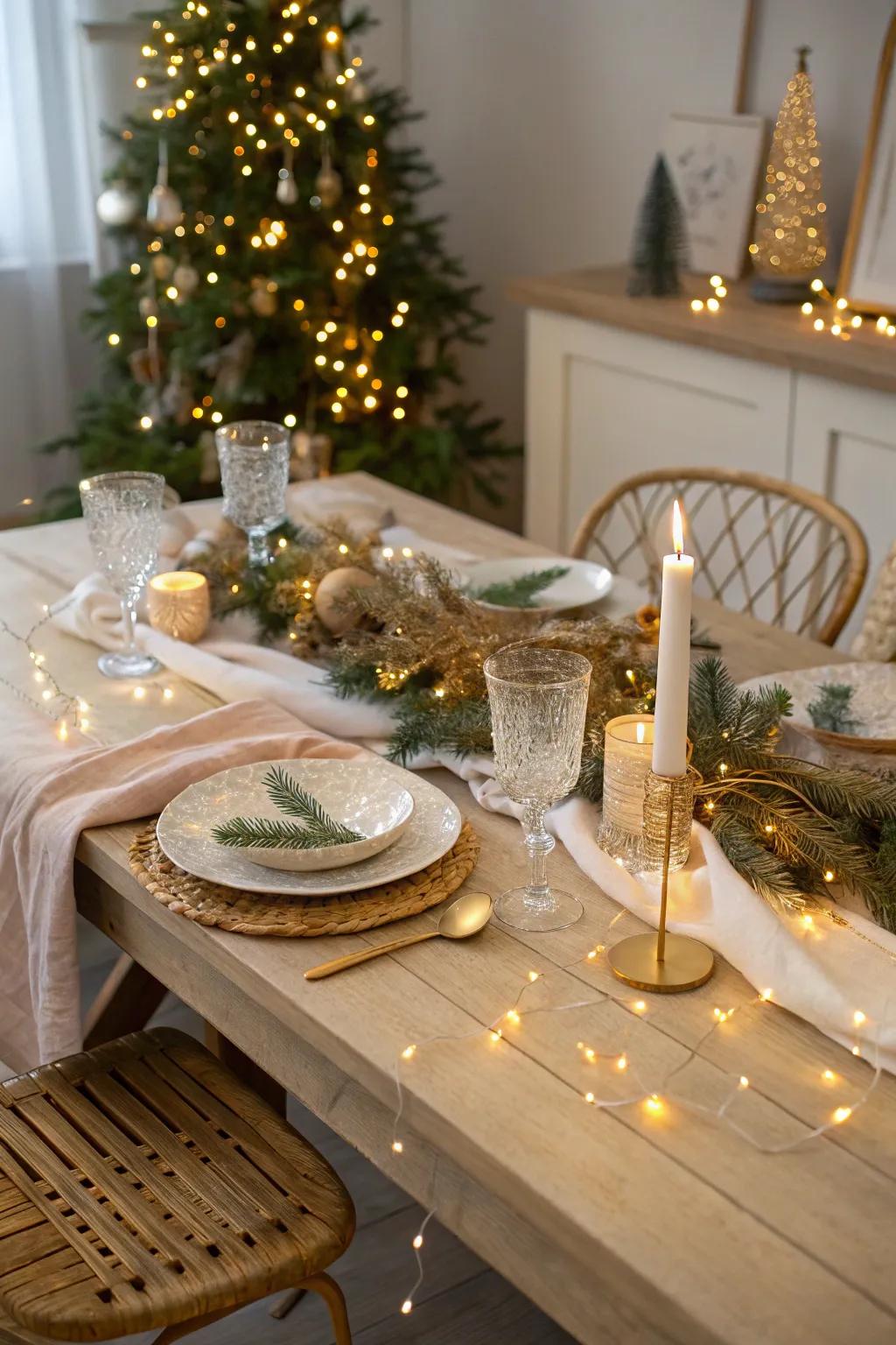 Add a magical glow with fairy lights that capture the wonder of the season. 🌟✨ #TwinkleLights #MagicalMoments