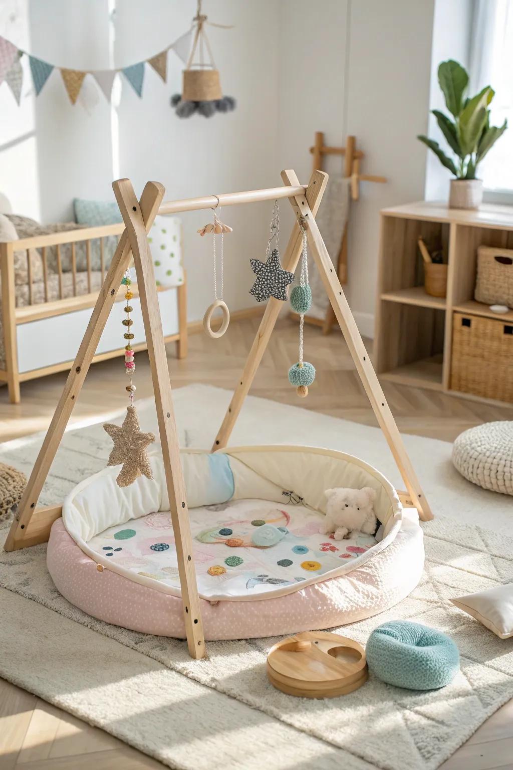 Stimulate your baby's senses with a playpen designed for exploration and discovery. 🎨 #SensoryPlay #BabyDevelopment