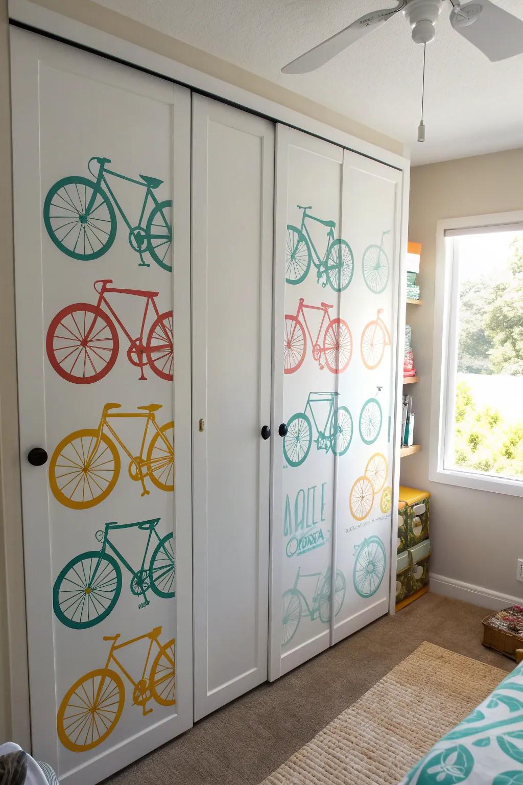 Inspire adventure and freedom with bicycle stickers that add a carefree vibe.