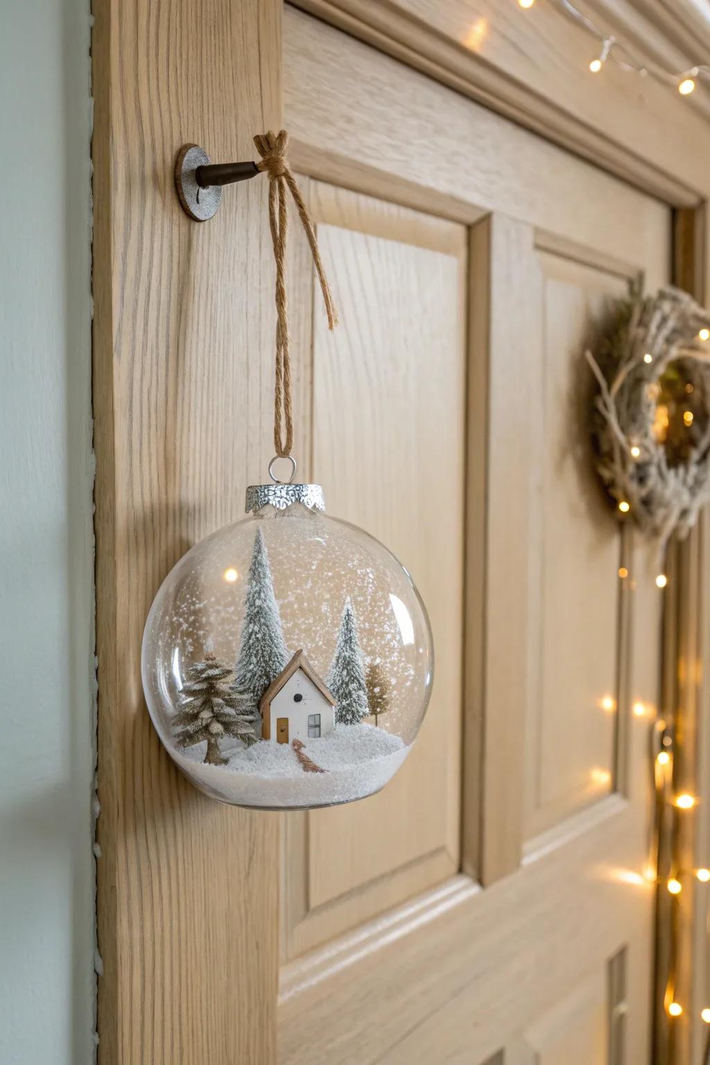 Add a personal touch with DIY snow globes, a fun and crafty project to enhance your holiday decor. 🎨 #DIYDecor #CraftyChristmas #WinterCrafts