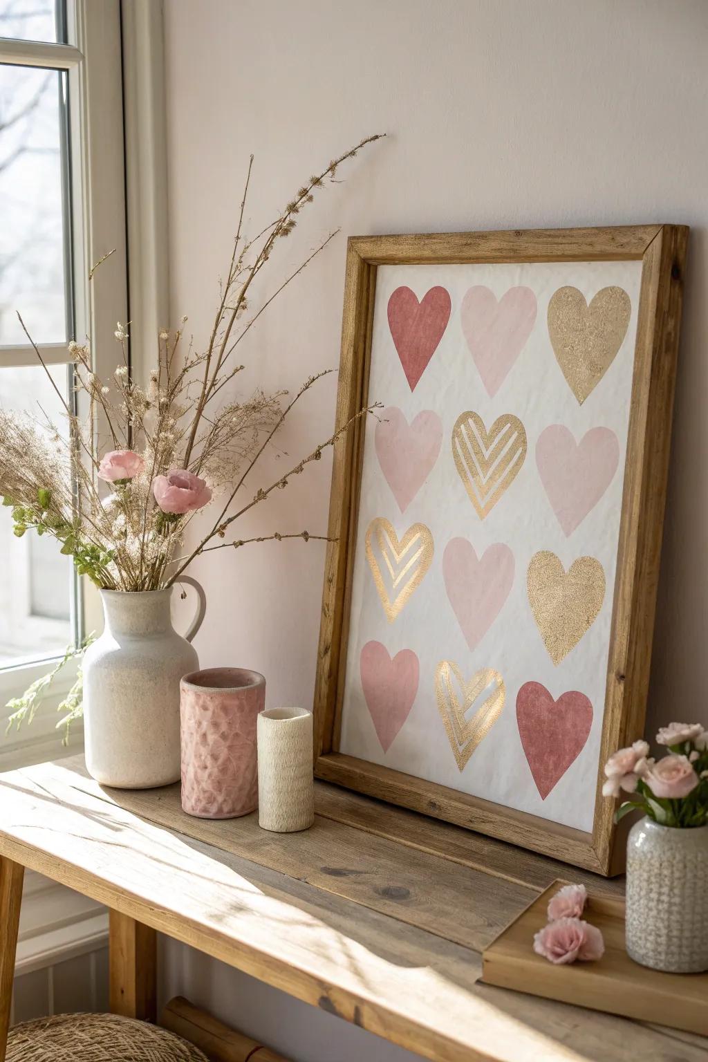 DIY art pieces add a personal and artistic flair to your board.