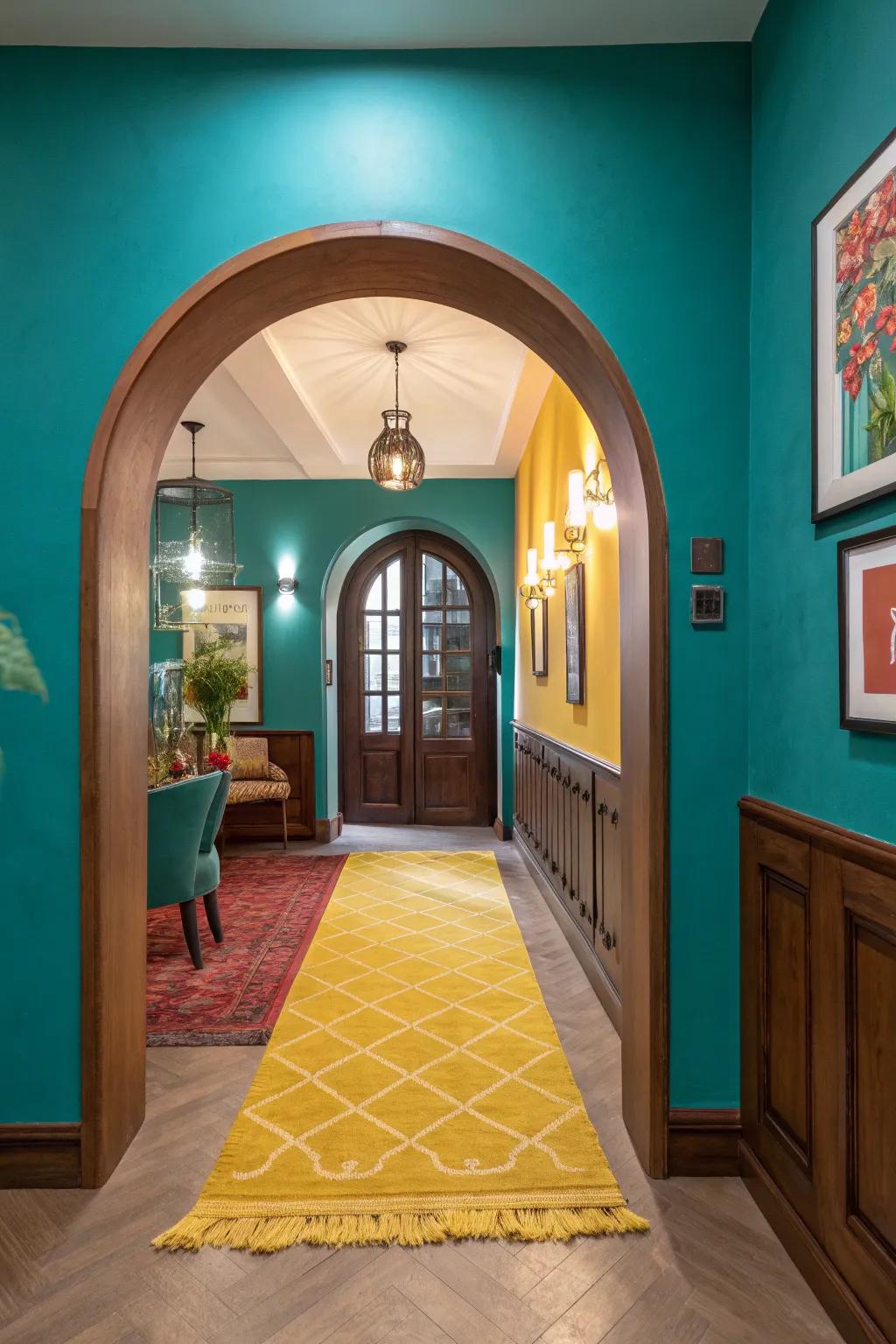 Illuminate your space with arches that glow softly, adding warmth and elegance.