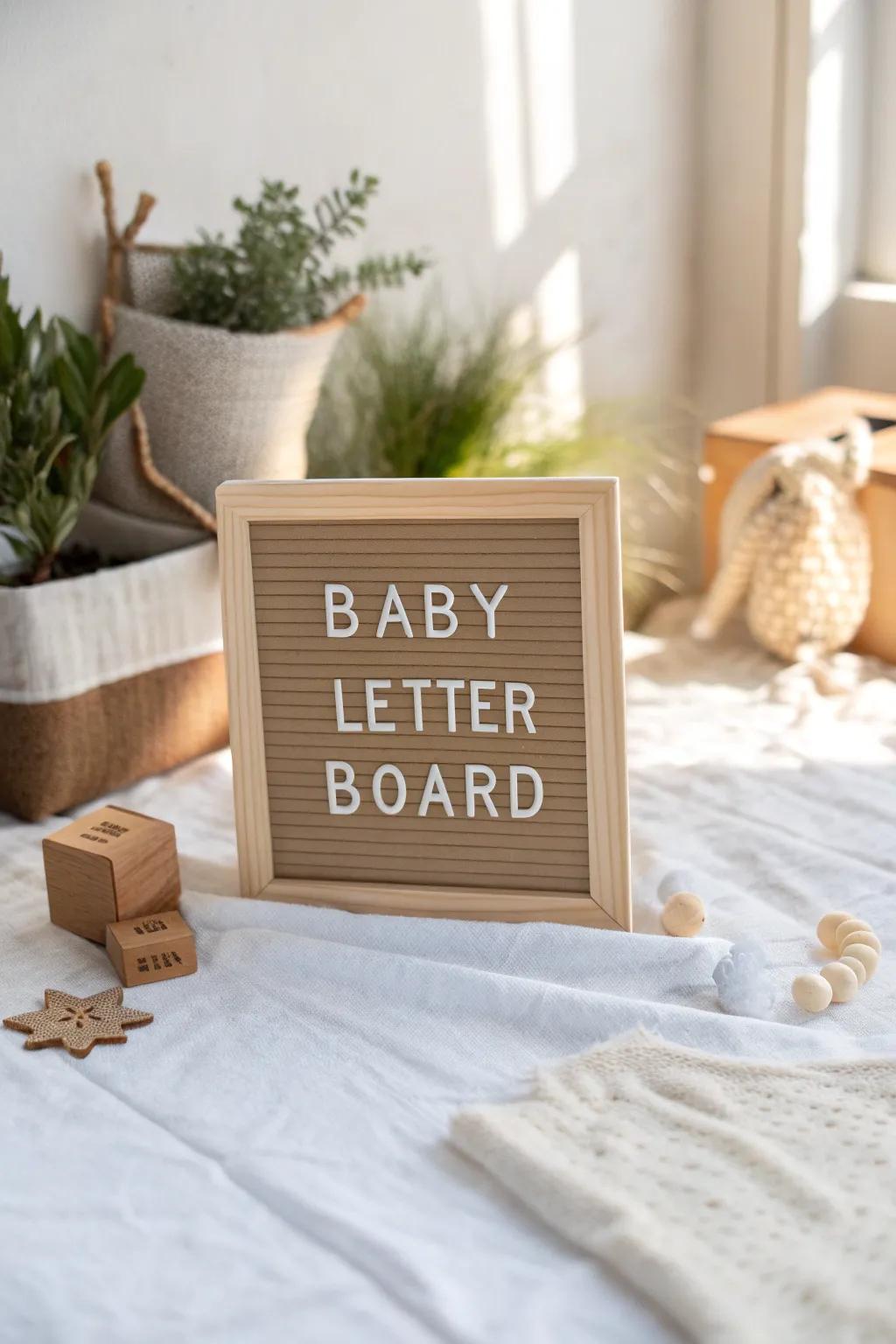 Spark curiosity and learning with playful, interactive letter board ideas. 🔤 #LearnThroughPlay #ImaginativeNursery