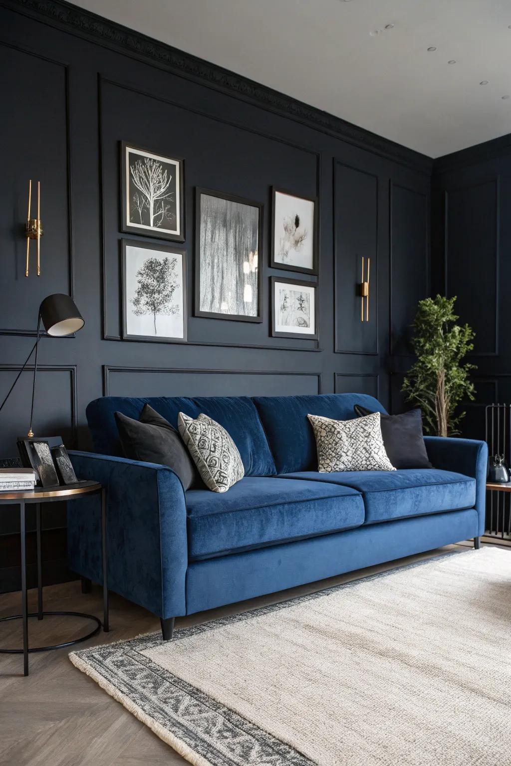 Neutral floors provide a grounding base for vibrant living room colors.